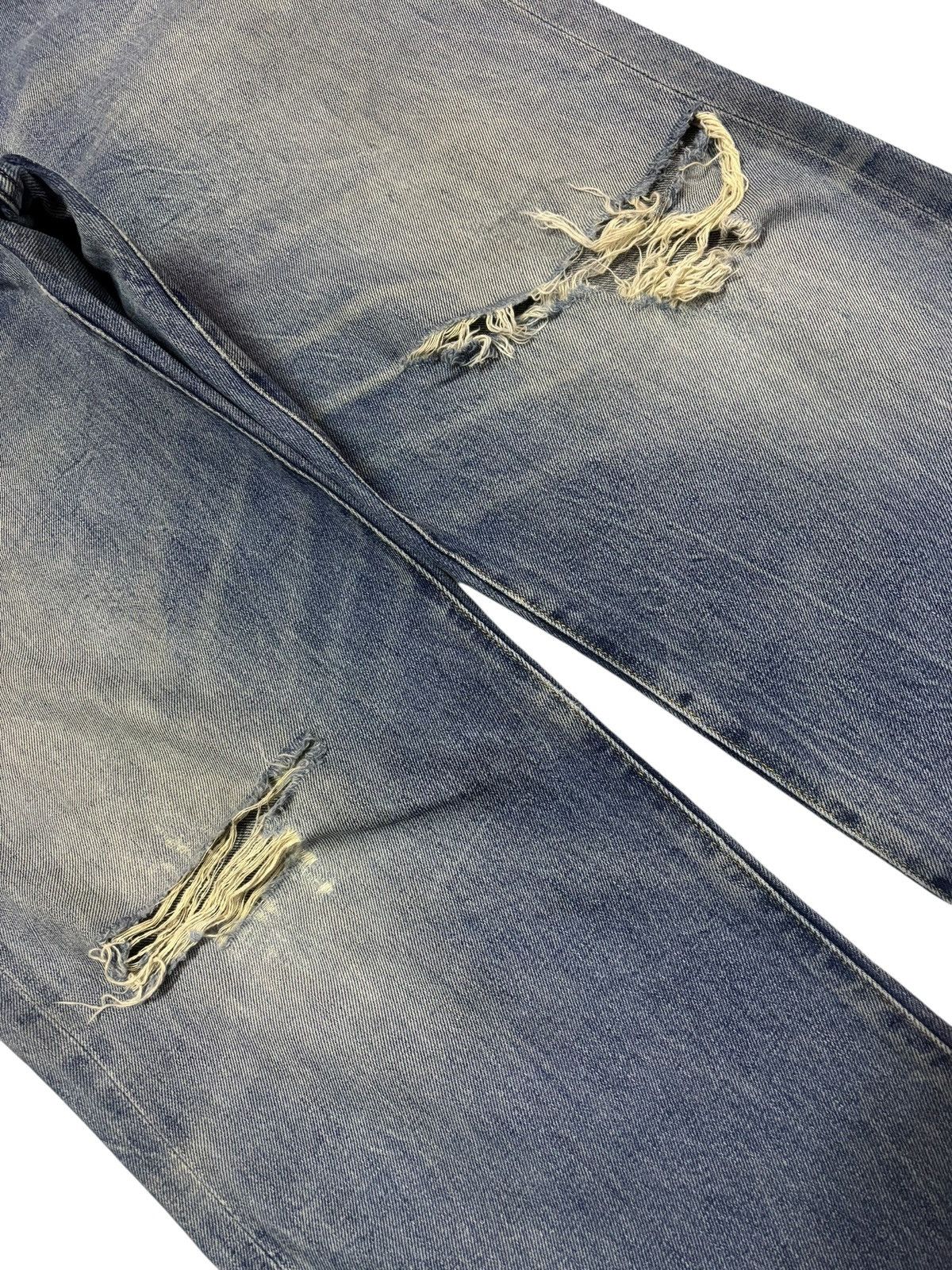 Levi's Vtg 90s Levis 501 Big E Selvedge Distressed Jeans Size US 38 / EU 54 - 5 Thumbnail