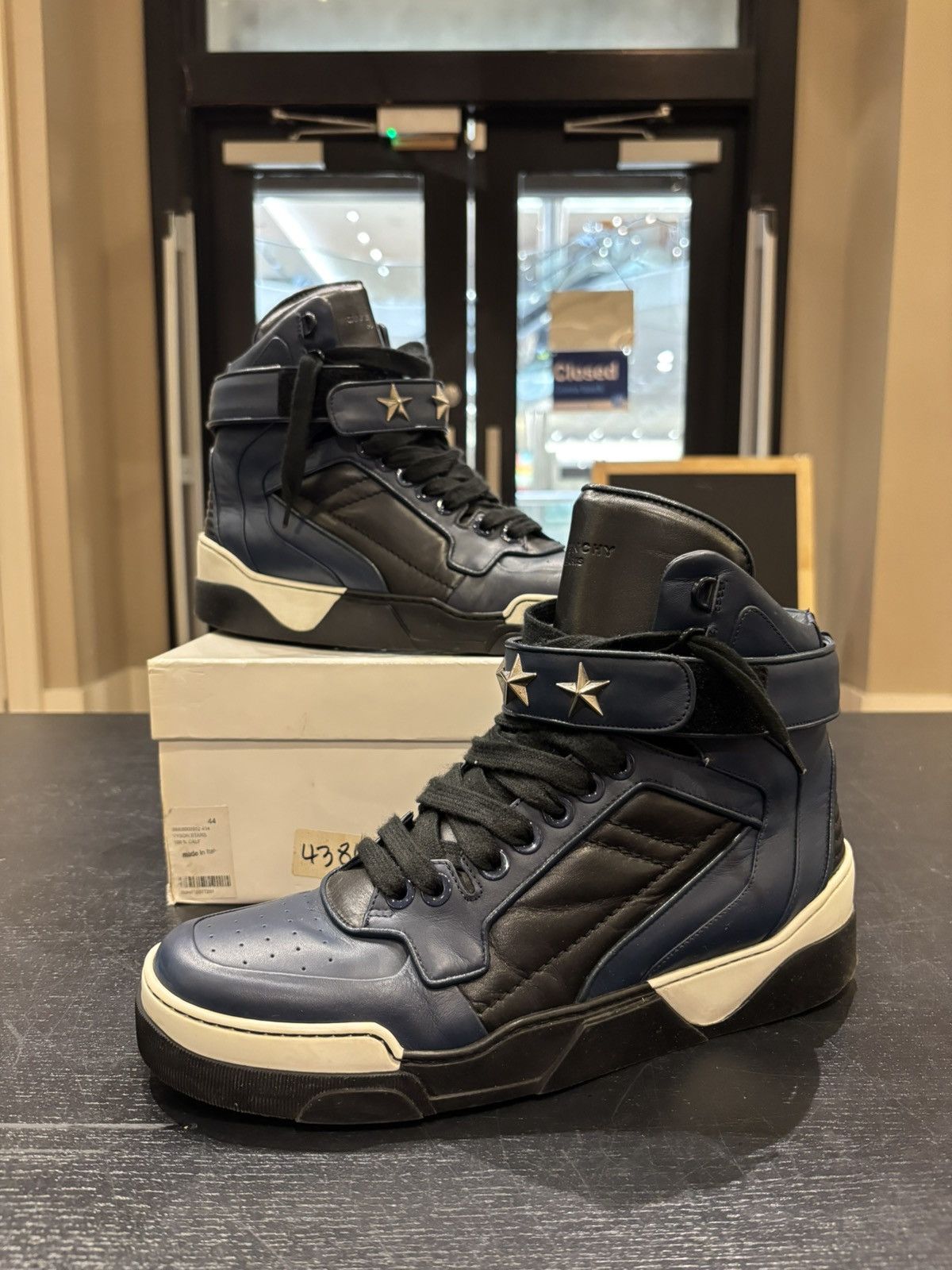 Givenchy Givenchy Tyson Star High Too Leather Sneaker | Grailed
