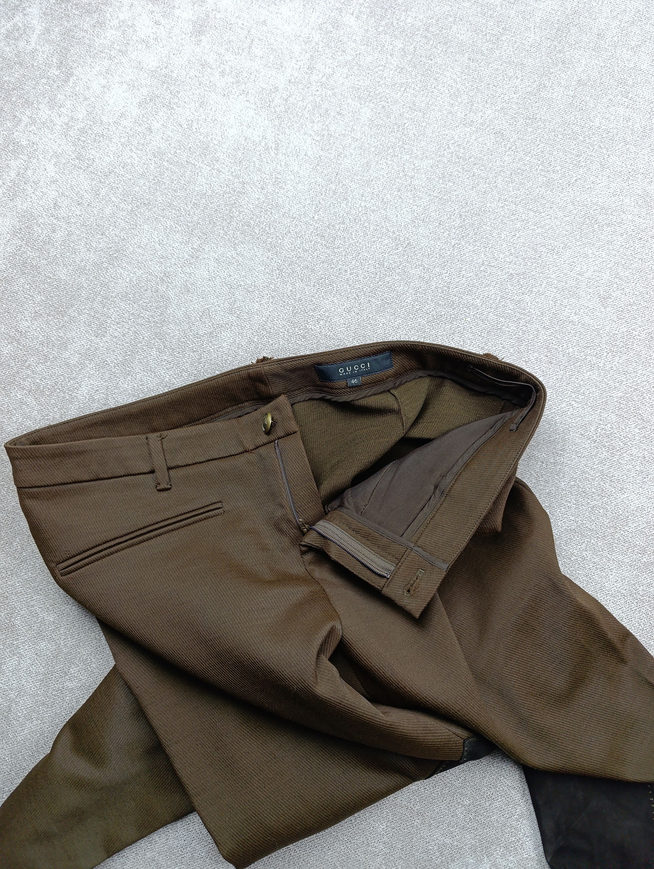 Gucci Gucci Brown Cotton Blend Gabardine Breeches Size 32" / US 10 / IT 46 - 14 Thumbnail