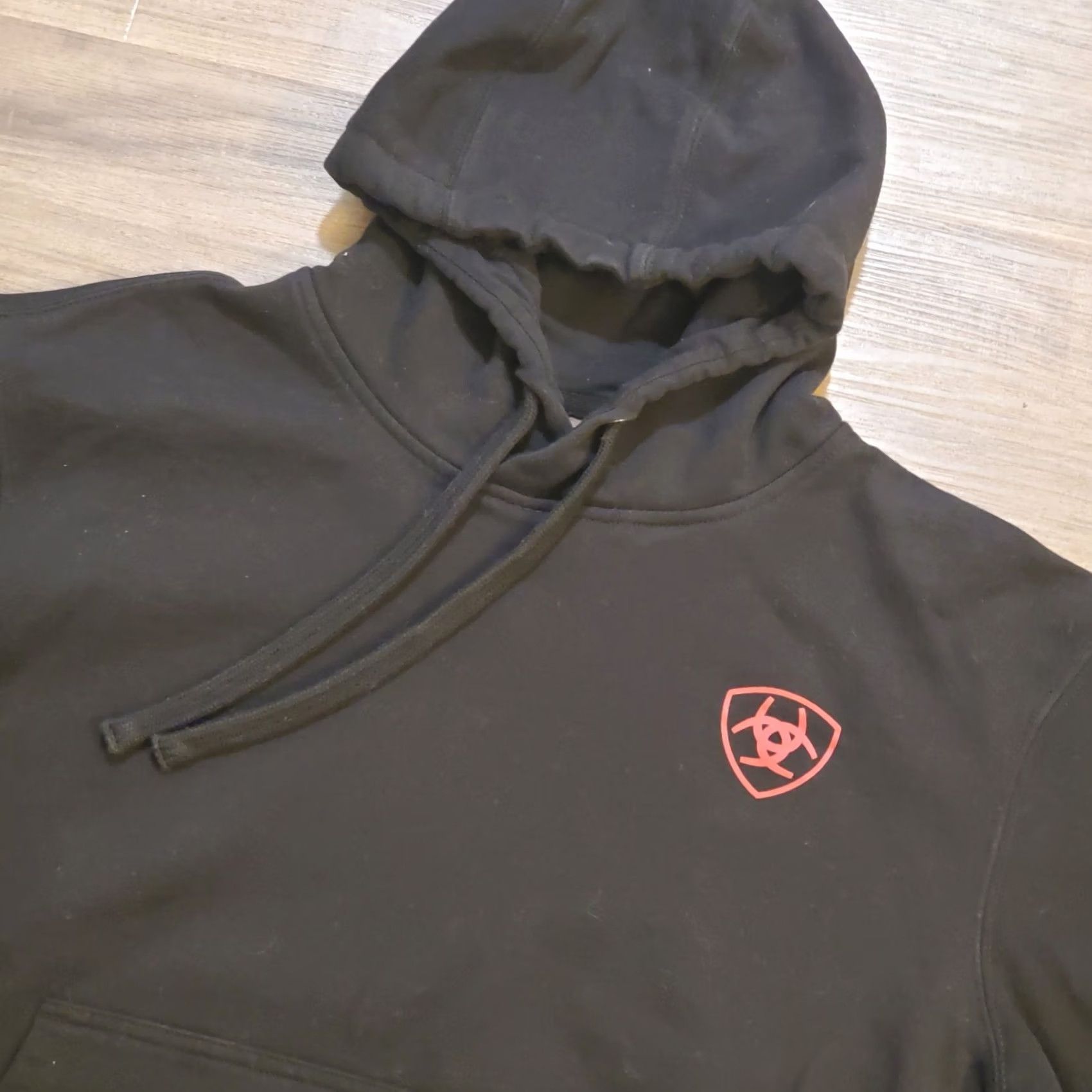 Ariat Ariat Hoodie Mens S Black Aztec Graphic Print Hooded Western Rodeo Pullover Sweatshirt Tanks? Size US S / EU 44-46 / 1 - 5 Thumbnail