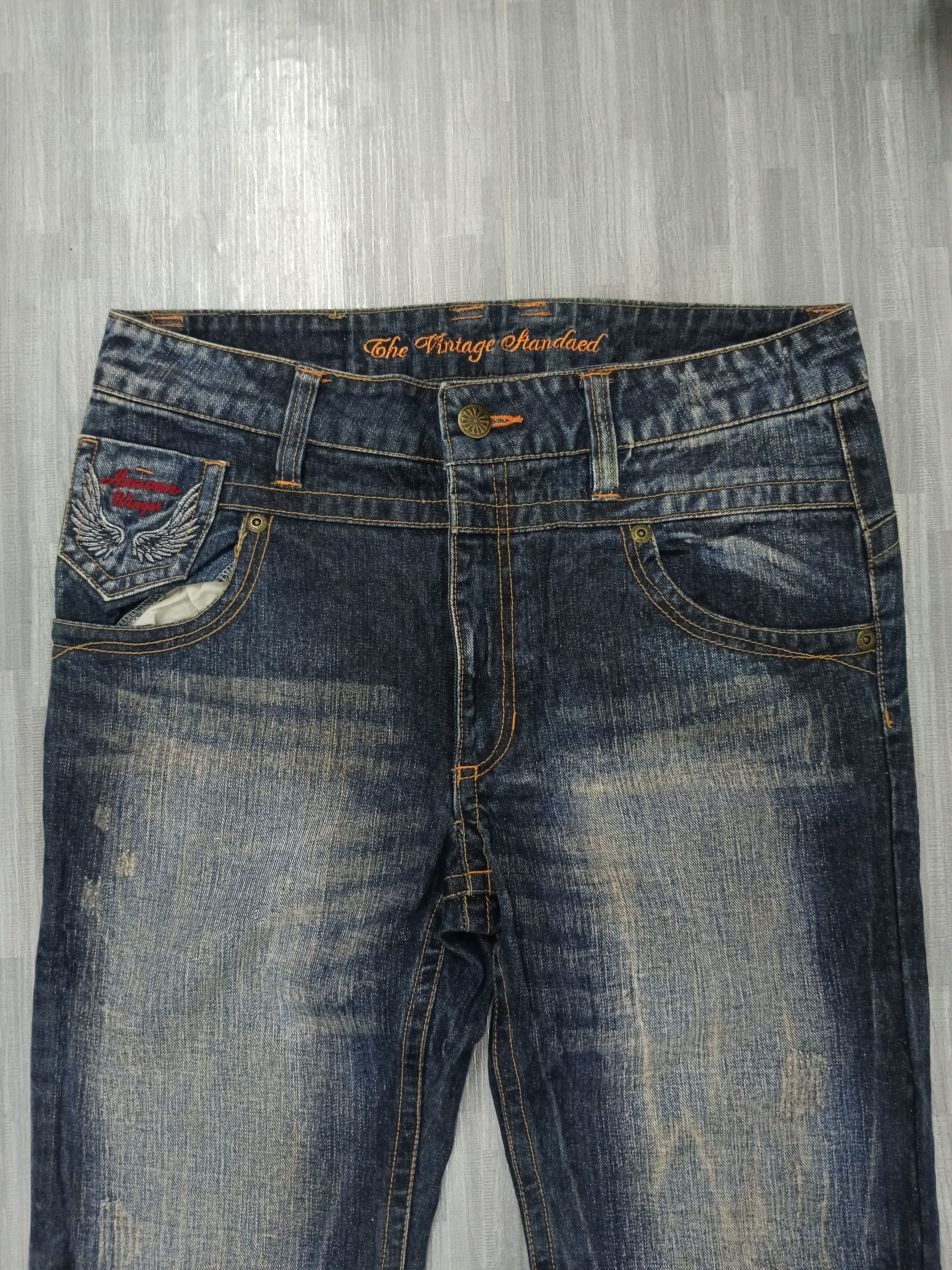 Japanese Brand SiCK FLARE🔥O.G DENIM PANTS Size US 32 / EU 48 - 4 Thumbnail