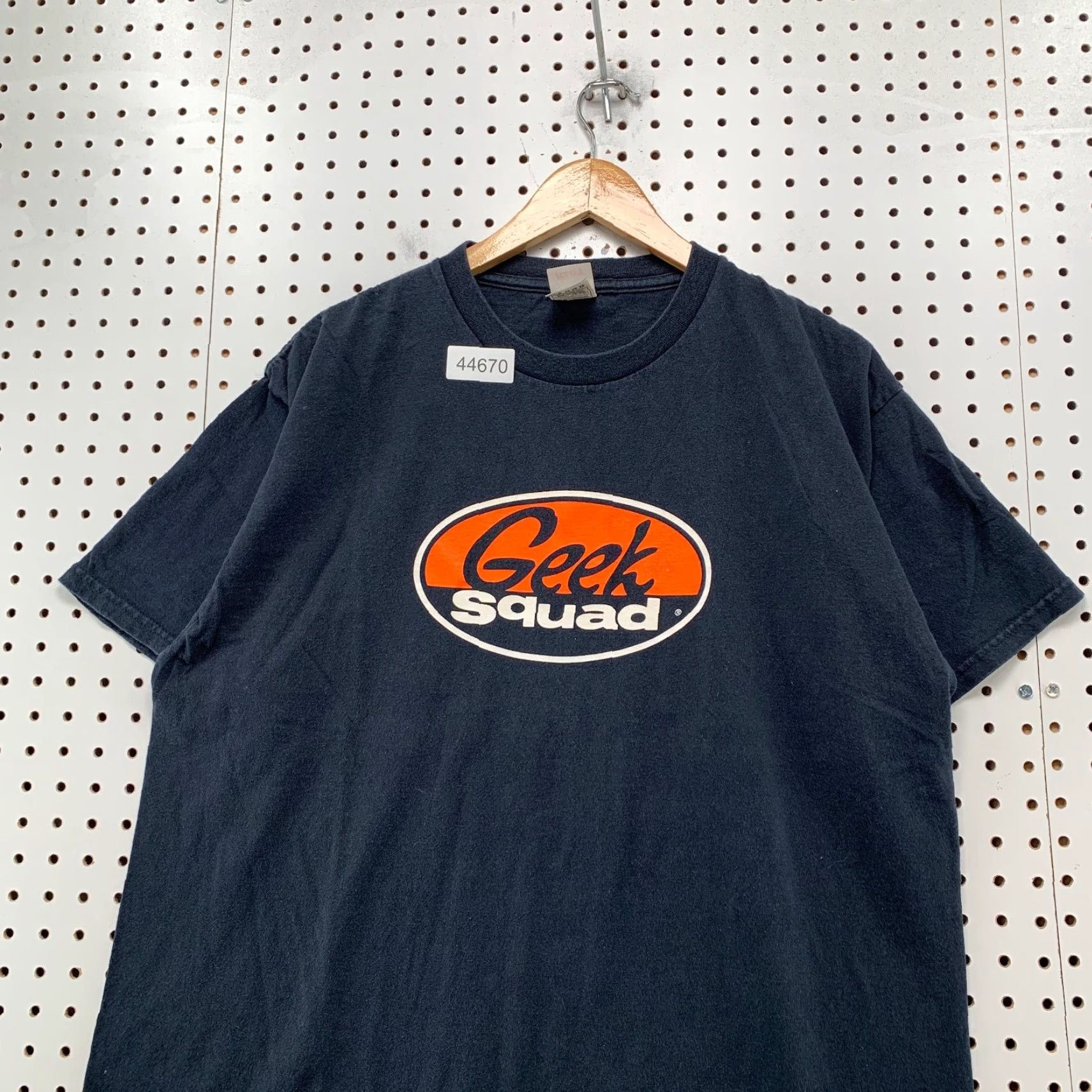 Fruit Of The Loom VINTAGE Geek Squad Shirt Mens XL Black Cyber Punk Best Buy Short Sleeve Employee Mall Size US XL / EU 56 / 4 - 2 Thumbnail