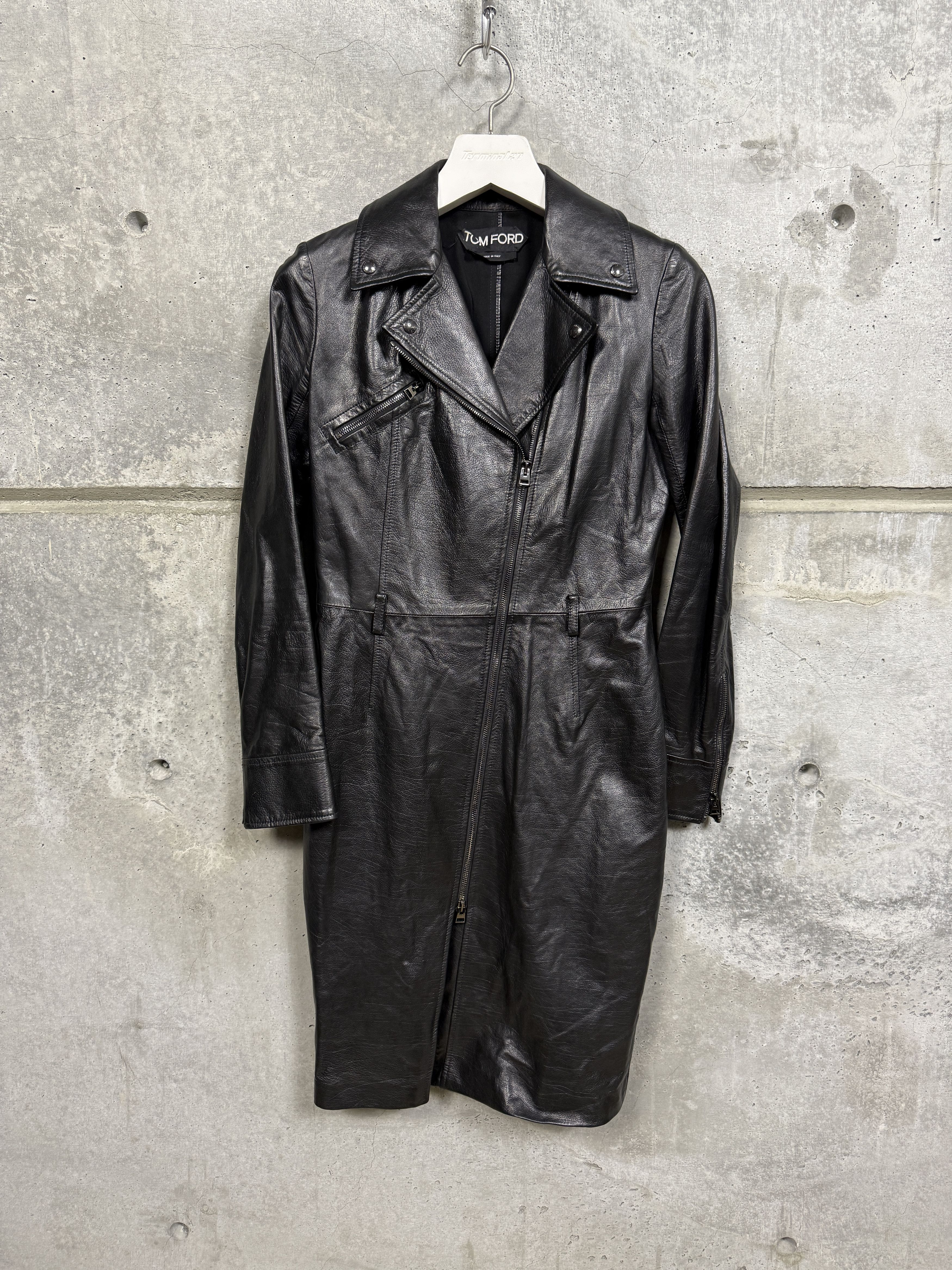 Tom Ford Tom Ford Leather Trench Coat Size US XS / EU 42 / 0 - 1 Thumbnail