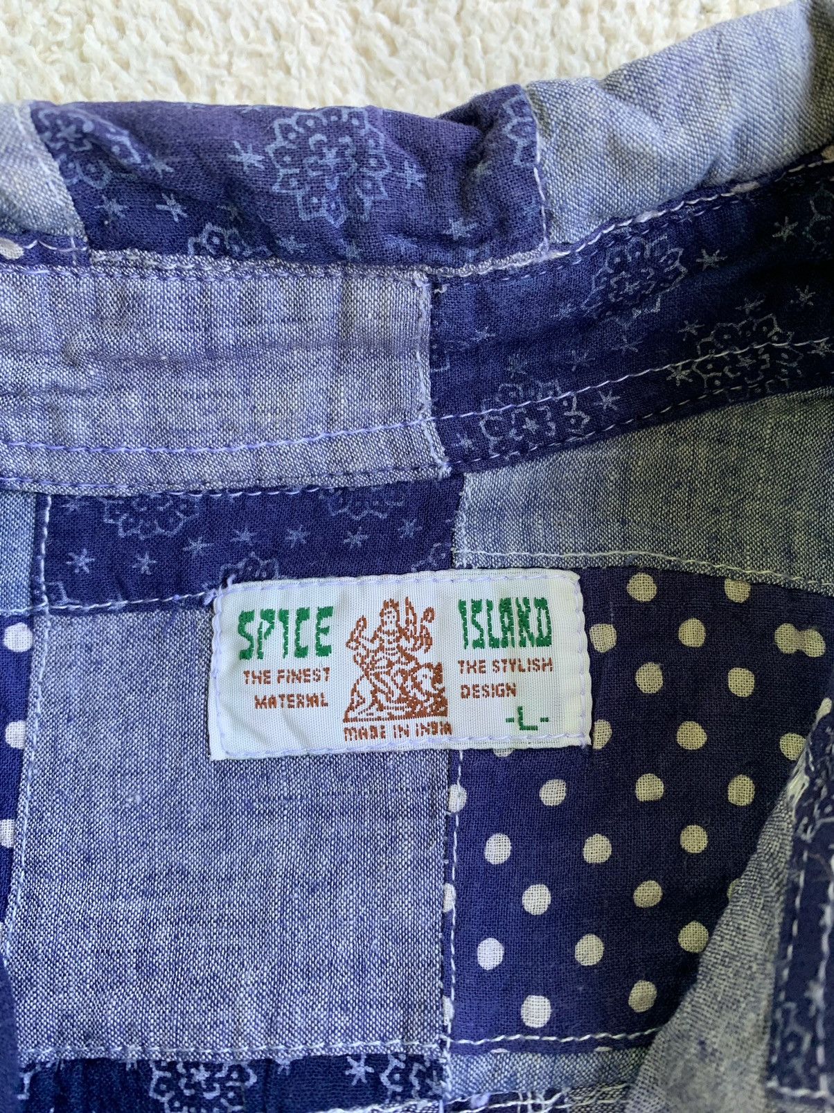 Beauty Beast × If Six Was Nine × Japanese Brand VTG Spice Island Patchwork LongSleeve T shirt Size US L / EU 52-54 / 3 - 6 Thumbnail