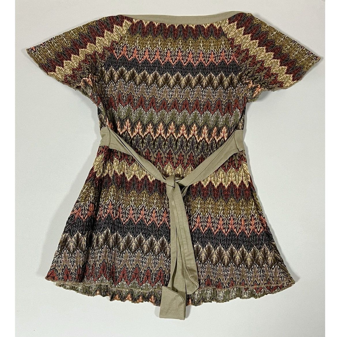 River Island River Island Olive Boho Babydoll Shirt Top Blouse Size 8 🤎✨ Size M / US 6-8 / IT 42-44 - 4 Thumbnail
