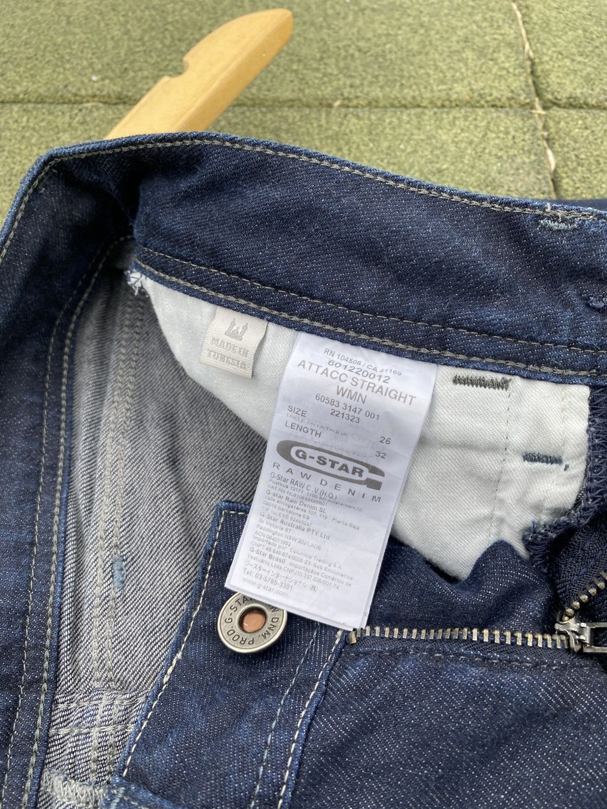 G-Star G-Star RAW Attacc Straight Jeans Women’s 26/32 Rare Model Size 26" / US 2 / IT 38 - 13 Thumbnail