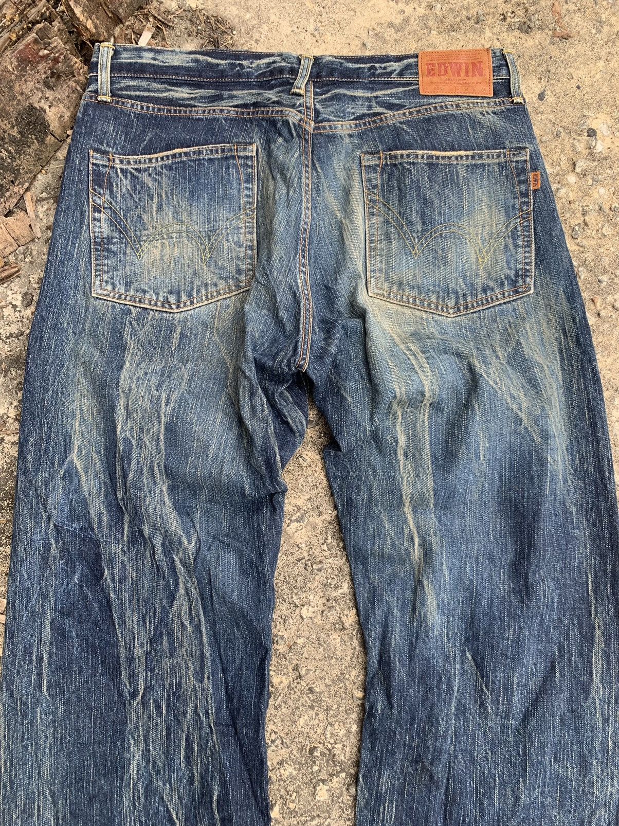 Edwin EDWIN 505Z selvage denim with lightning pattern. Size US 36 / EU 52 - 3 Thumbnail