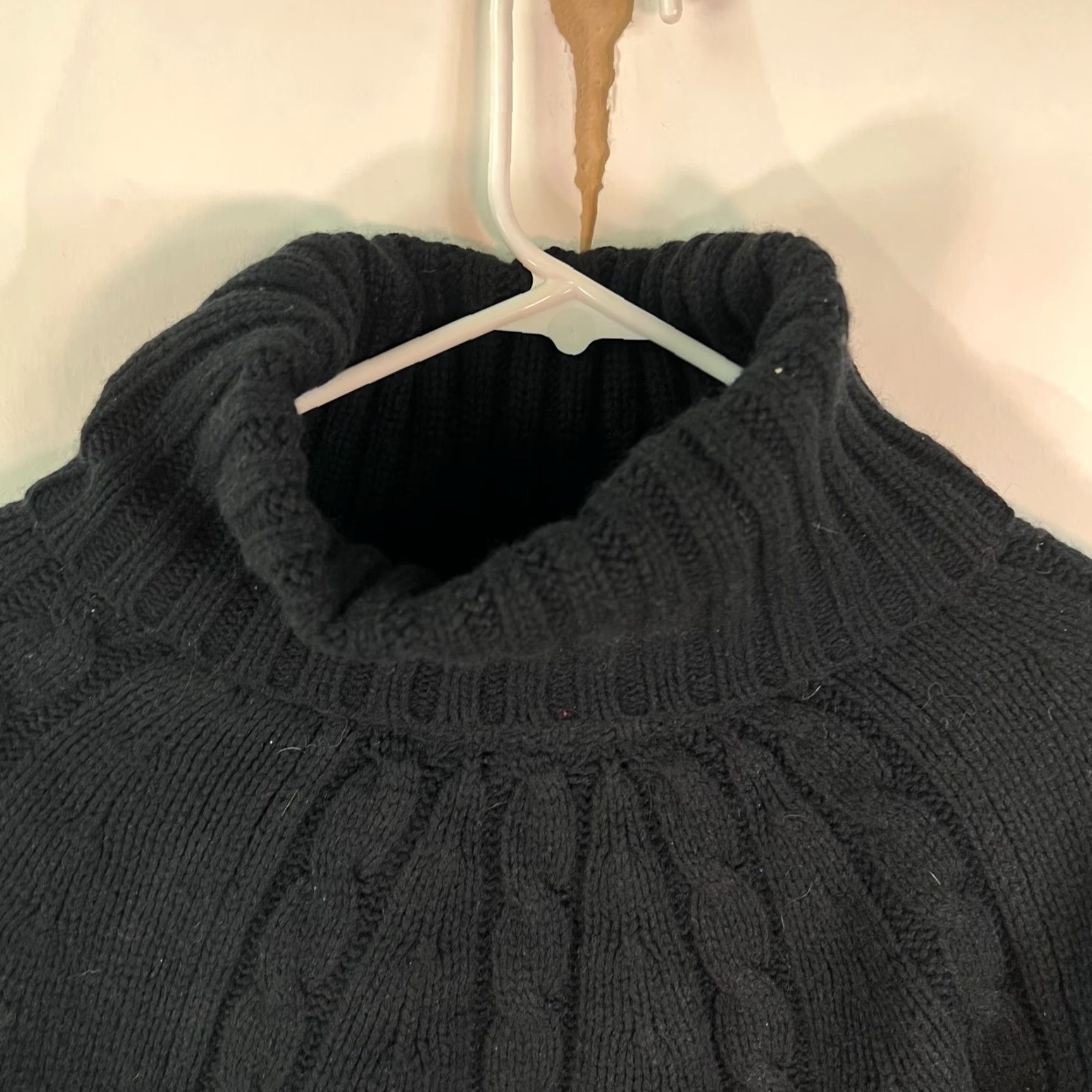 Vintage VINTAGE Victor Alfaro Lambs Wool Cable Knit Sweater Women's L Adult Black Bohemian Classic 90s Girls Mens? Size L / US 10 / IT 46 - 3 Thumbnail