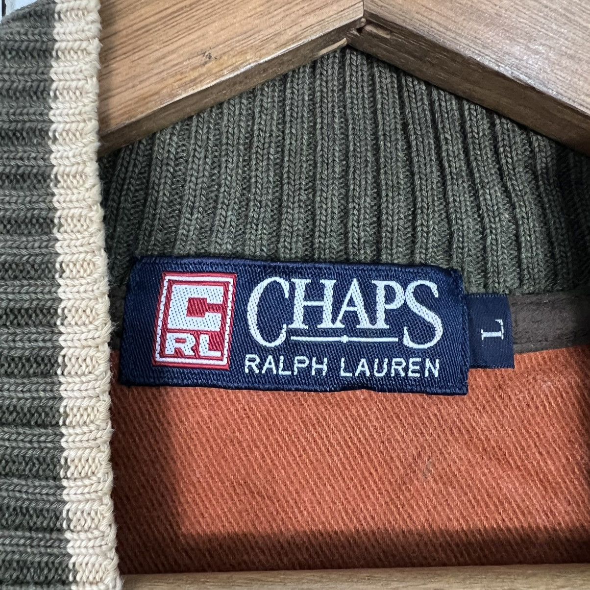 Chaps Ralph Lauren Vintage CHAPS RALPH LAUREN Half Zipper Sweatshirt #4093-C186 Size US L / EU 52-54 / 3 - 12 Thumbnail