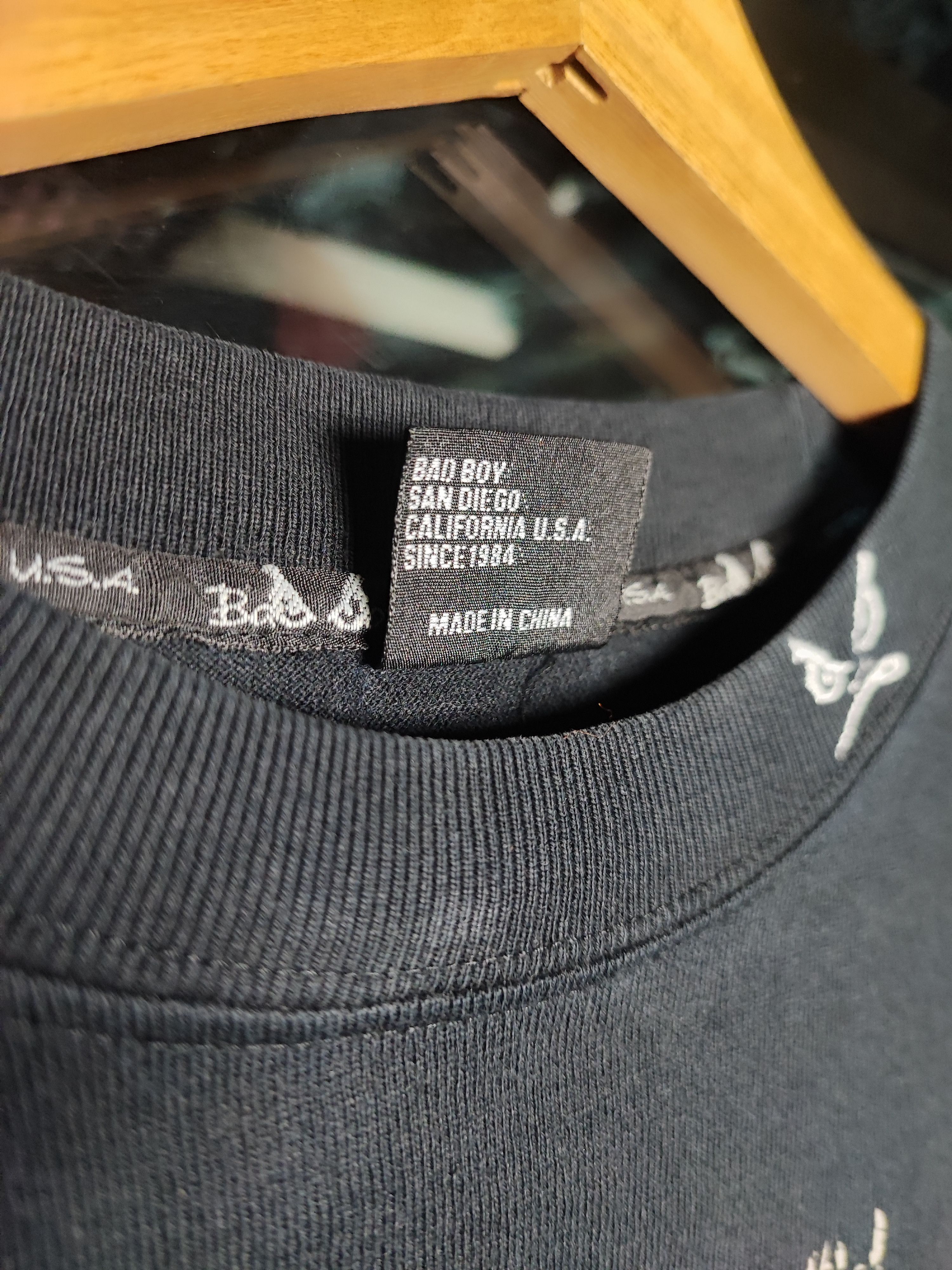 Number (N)ine Vintage 90s Bad Boy Tee Made in USA Puff Print Streetwear Size US M / EU 48-50 / 2 - 8 Thumbnail