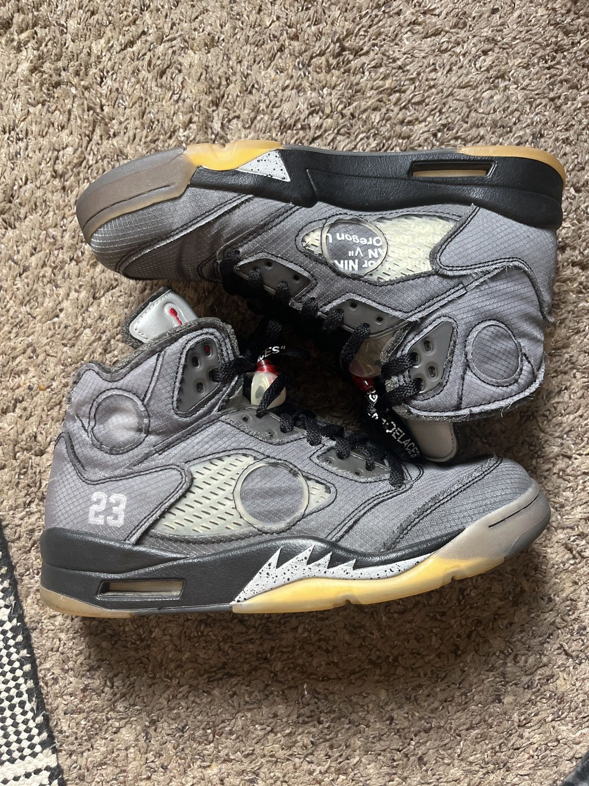 Jordan Brand × Off-White Jordan X Off White Muslim 5s Size US 9 / EU 42 - 4 Thumbnail