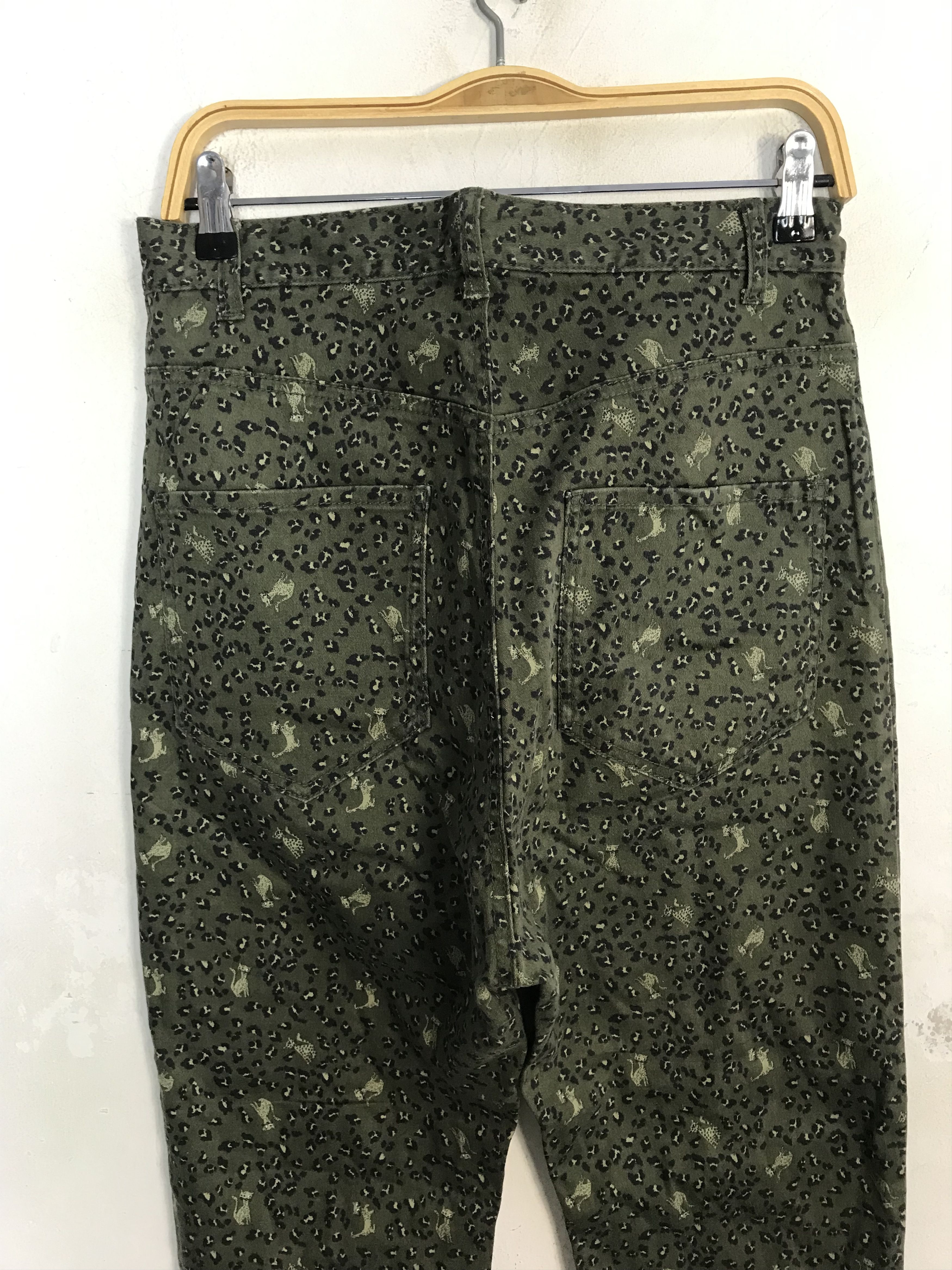 Ne-Net Ne-Net Issey Miyake Leopard Art Pant Design Denim Size 29" - 6 Thumbnail