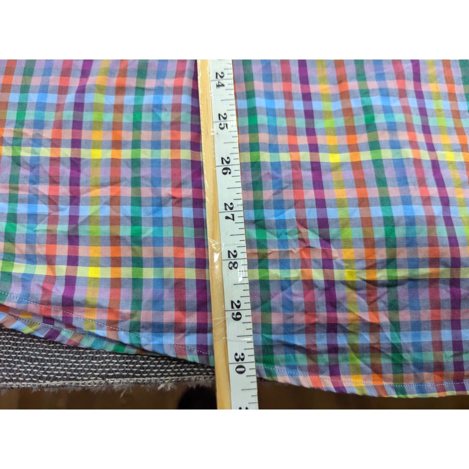 Eton ETON Mens Button Up Shirt 41 Slim Plaid Check Long Sleeve Multicolor Cotton Canvas Button-Up Men Size 41 Slim Mens Size US L / EU 52-54 / 3 - 7 Thumbnail