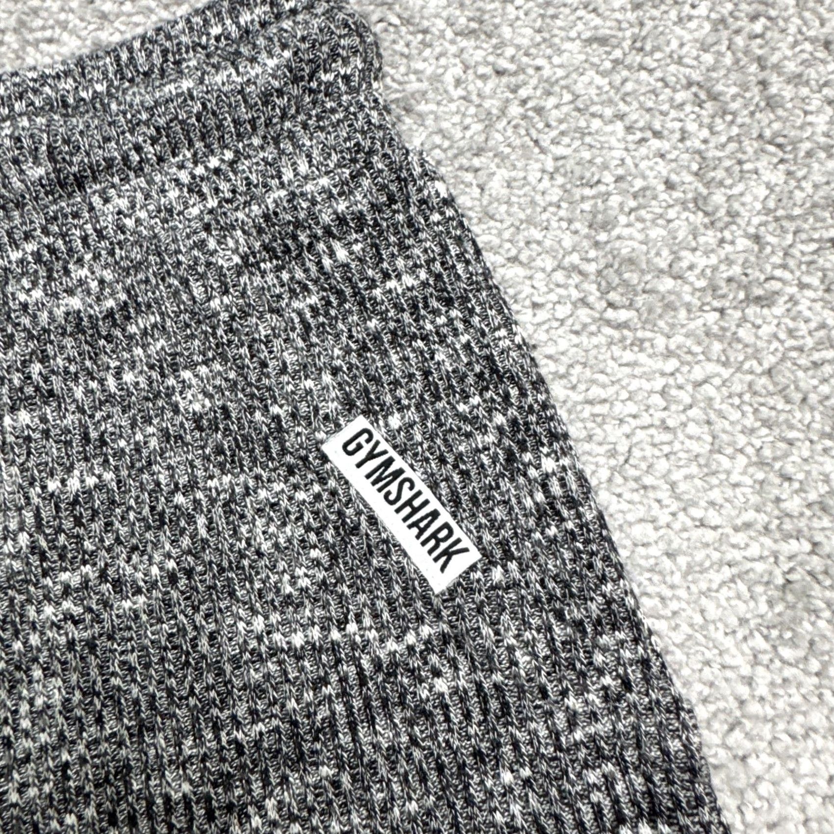 Gymshark Gymshark Leggings Womens Medium Marled Gray Slounge Ribbed Knit Activewear Sweatpants Size 32" / US 10 / IT 46 - 5 Thumbnail