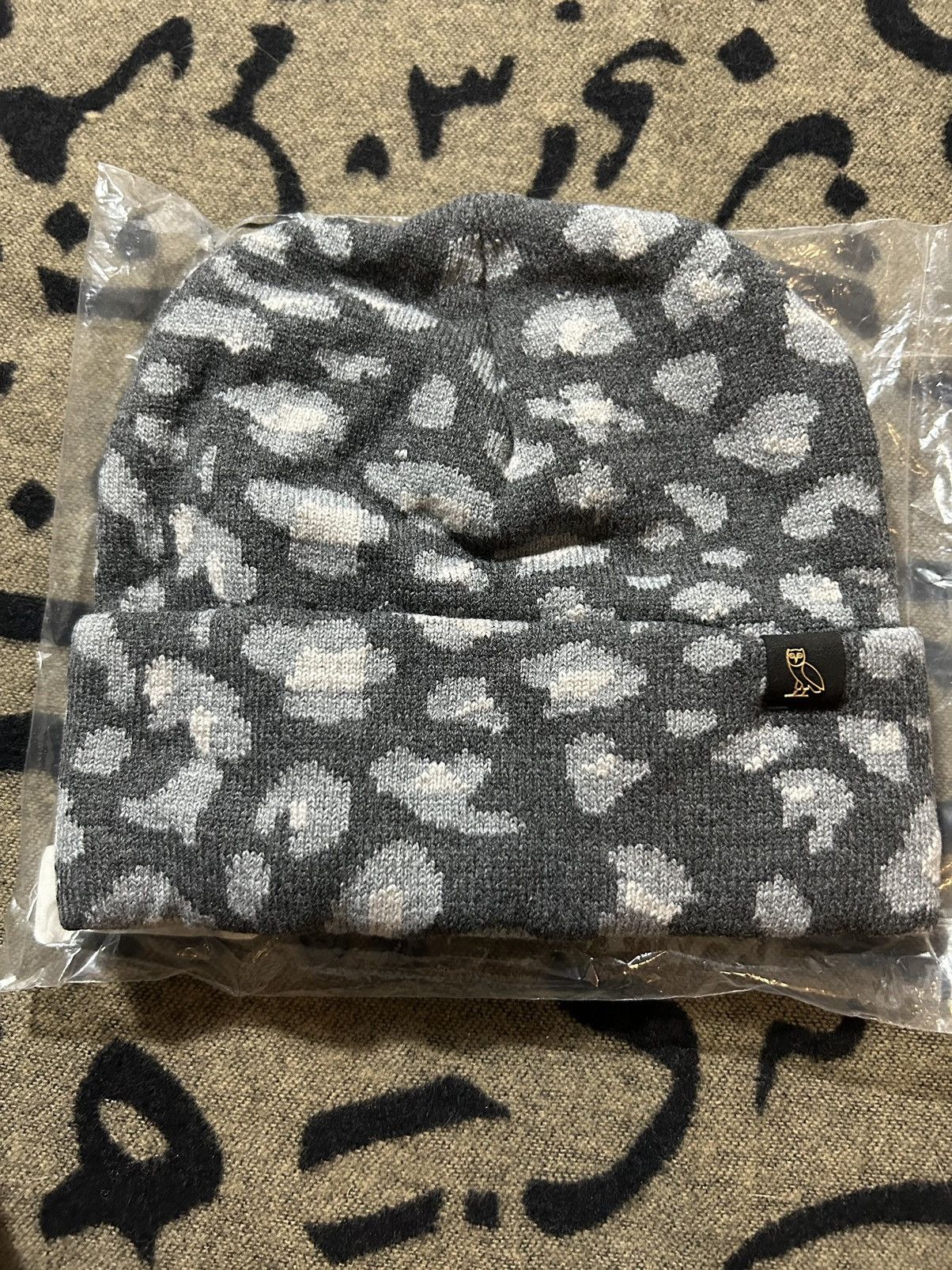 October's Very Own 2021 OVO Cheetah Beanie Size ONE SIZE - 1 Thumbnail