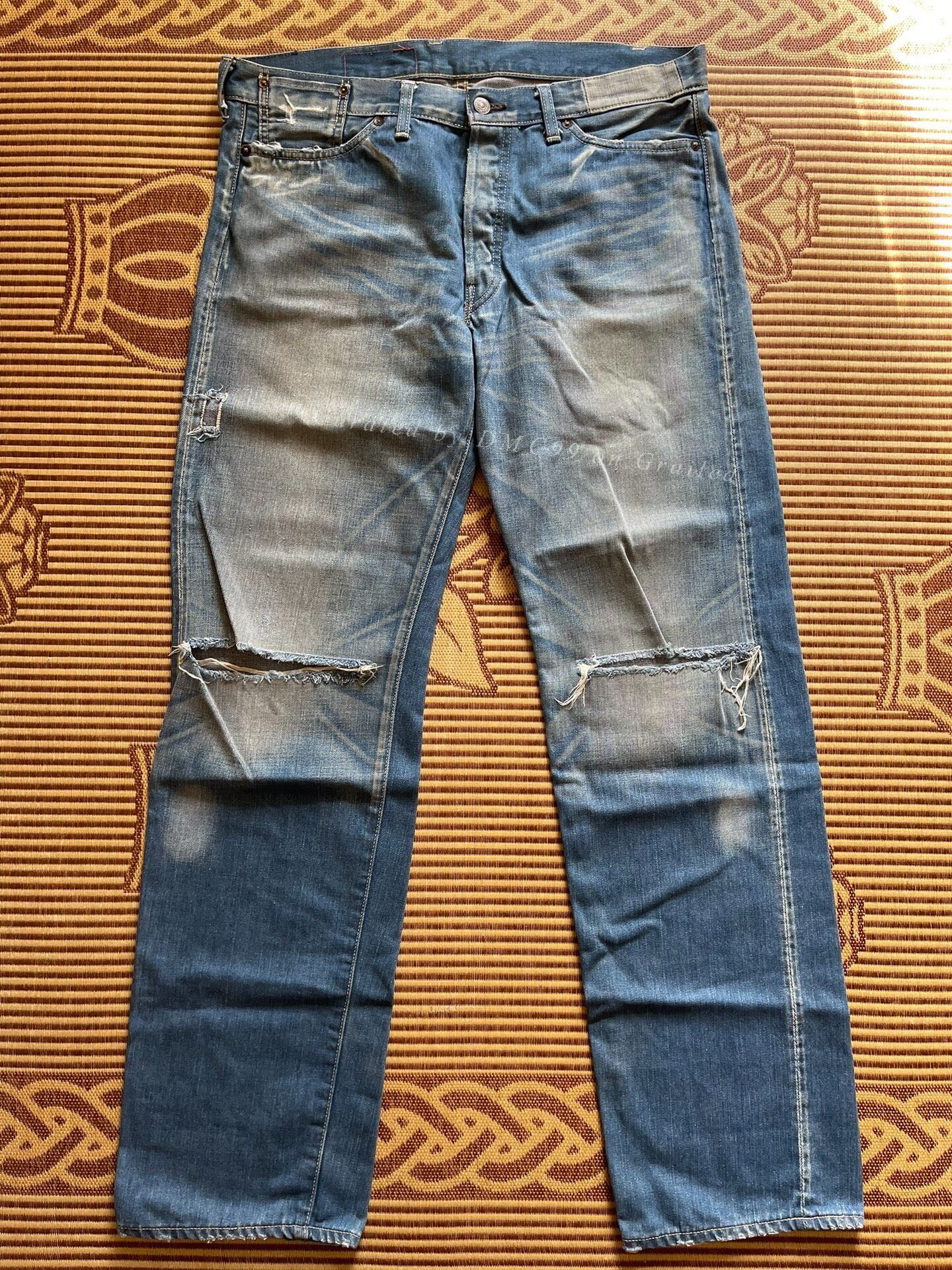 LVC Levi's LVC 55501-0073 Distressed Jeans Size US 38 / EU 54 - 1 Thumbnail