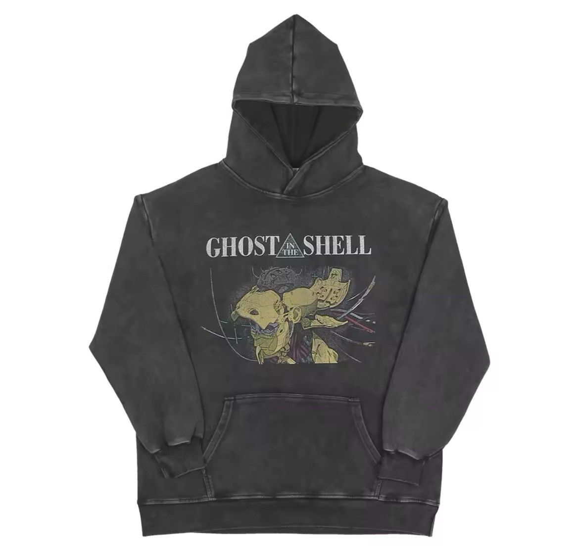 Japanese Brand "Ghost in the Shell" Washed Cotton Hoodie Size US M / EU 48-50 / 2 - 7 Thumbnail