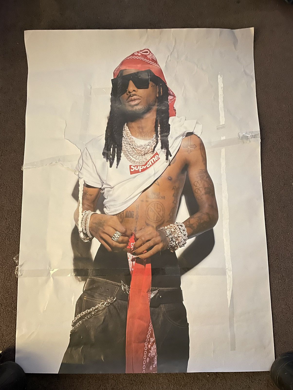 Supreme Supreme x Playboi Carti Poster | Grailed