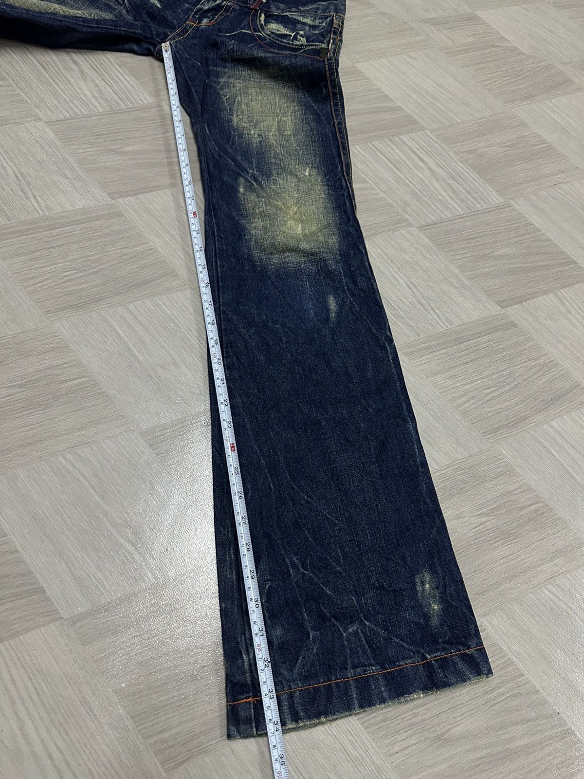 If Six Was Nine Vintage Y2K Red Pepper Denim Mudmax Wash Pant Size US 28 / EU 44 - 16 Thumbnail