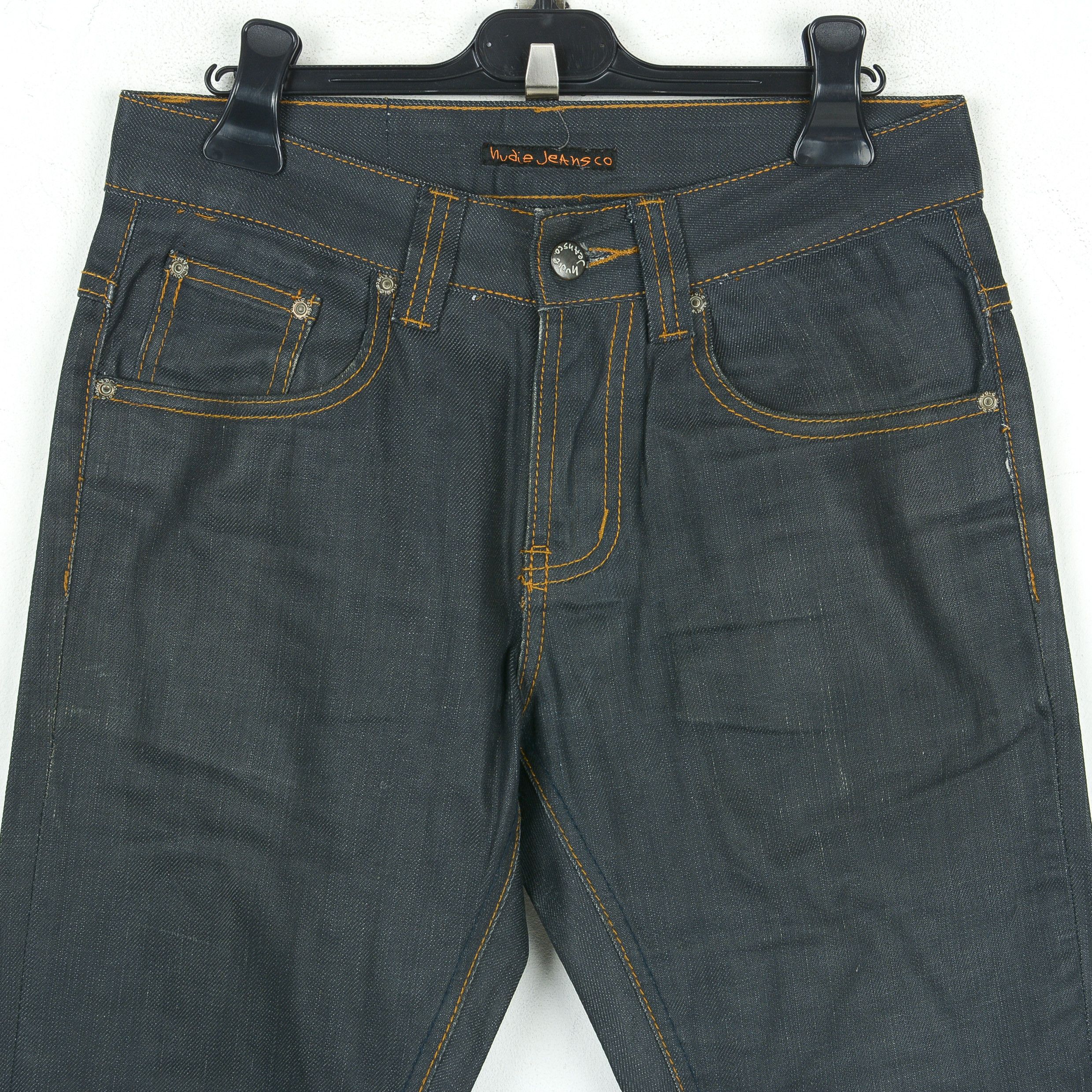 Nudie Jeans Slim Jim Dry Japan W29 L33 RAW Unwashed Denim Pants Trousers Size US 29 - 2 Thumbnail