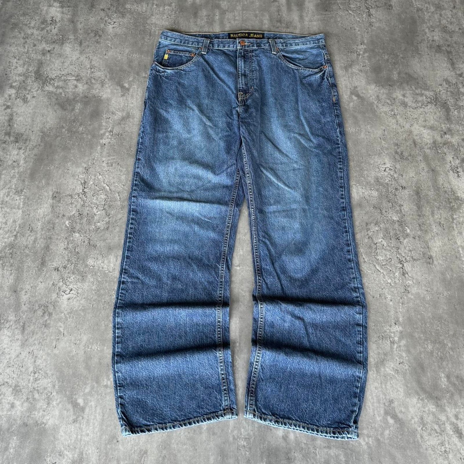 JNCO × Nautica × Vintage Vintage Y2K Nautica Baggy Streetwear Skater Cyber Tech Jeans Size US 38 / EU 54 - 1 Thumbnail