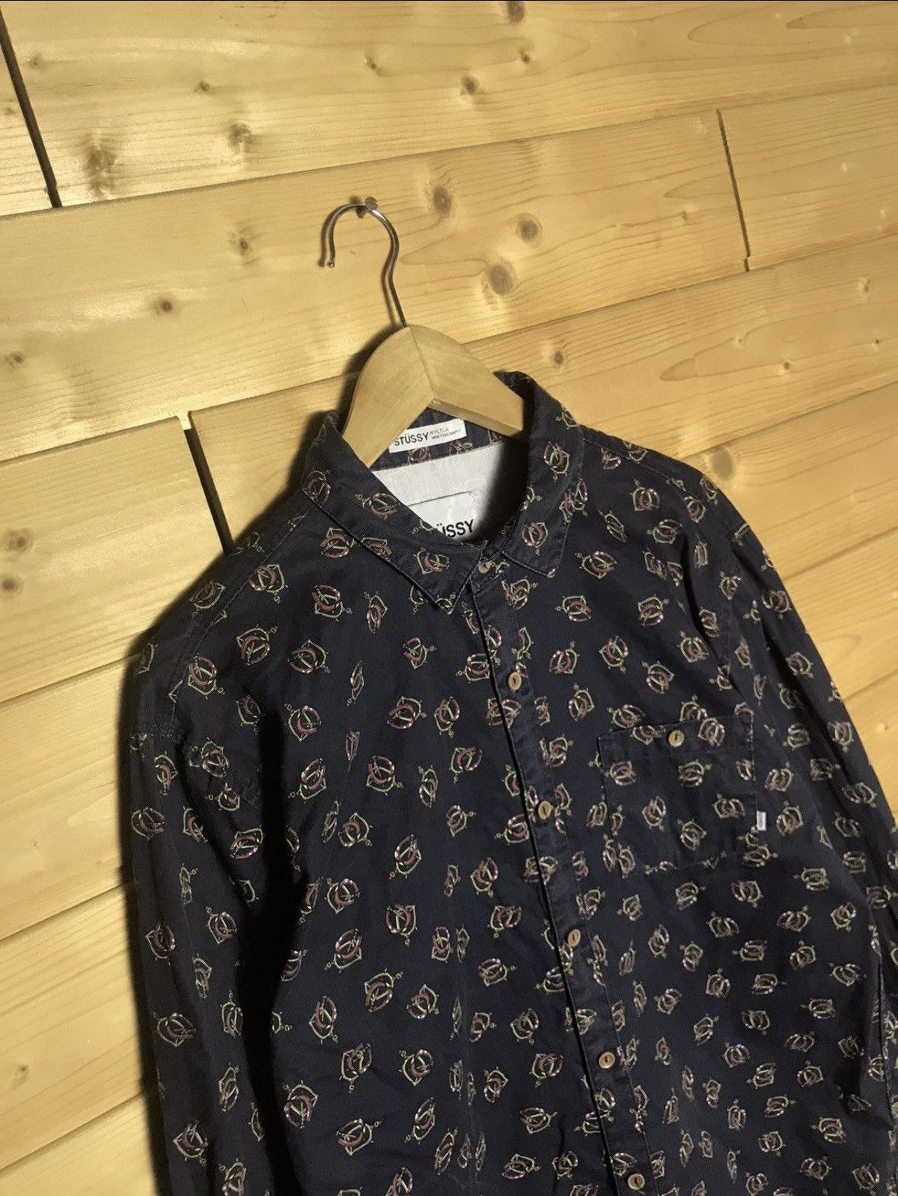 Stussy Stussy Crocodile Print Silk Shirt | Grailed