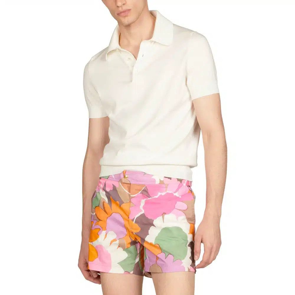 Tom Ford o1loc1c0625 KPS004 Cotton Polo Shirt in White Size US L / EU 52-54 / 3 - 1 Preview