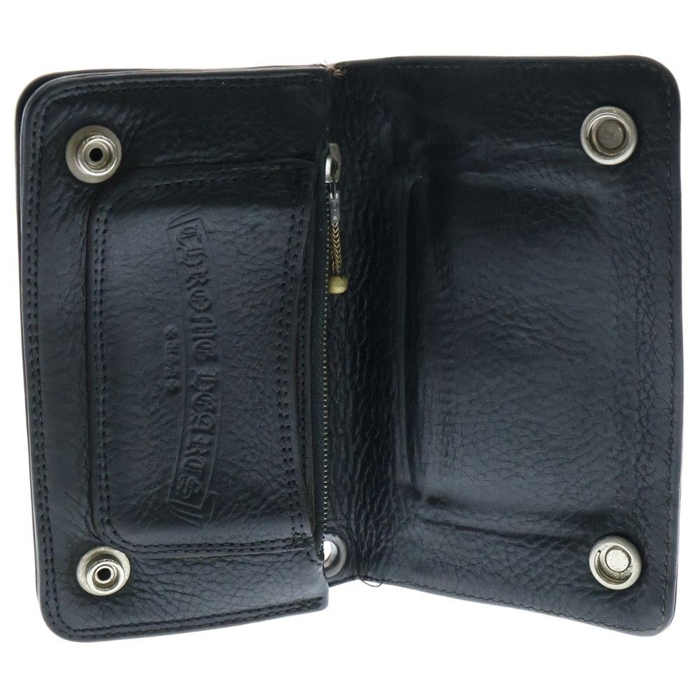 小物 Chrome Hearts 1 Zip Wallet Cross Ball CHROME HEARTS Black 1Zip Cross Ball Wallet