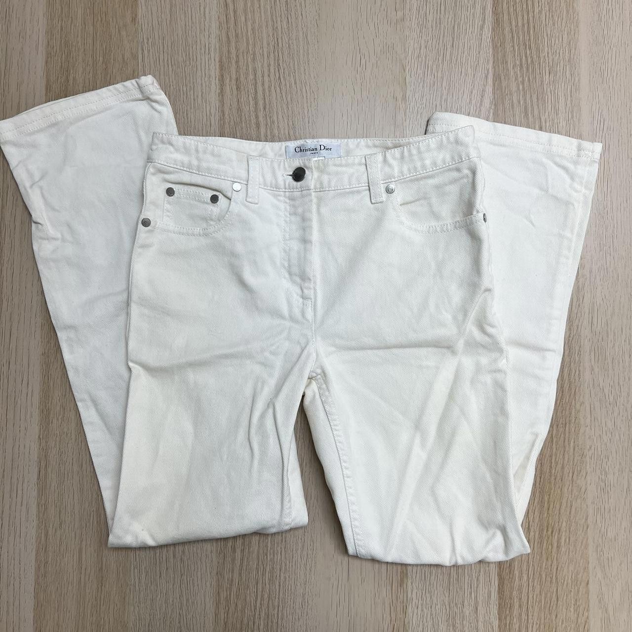 Christian Dior Monsieur Christian Dior Women's White Jeans Size 27" / US 4 / IT 40 - 1 Thumbnail