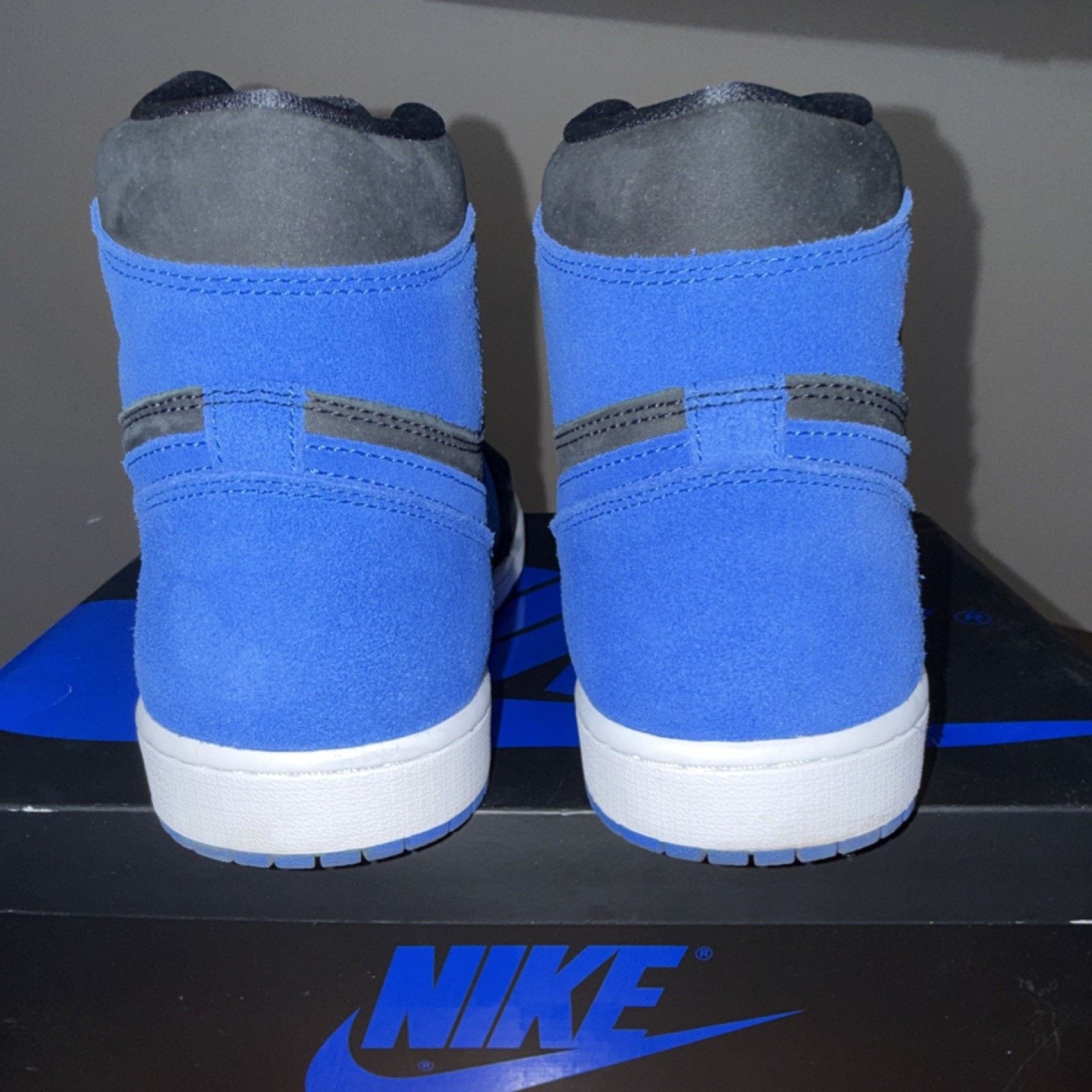 Nike Air Jordan 1 Retro High OG Royal Black Blue Men’s 11.5 OGbox Size US 11.5 / EU 44-45 - 4 Thumbnail