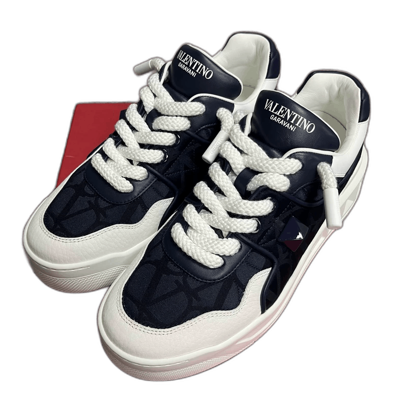 Valentino Valentino Navy Blue Low Top Sneakers Size US 9 / EU 42 - 1 Thumbnail