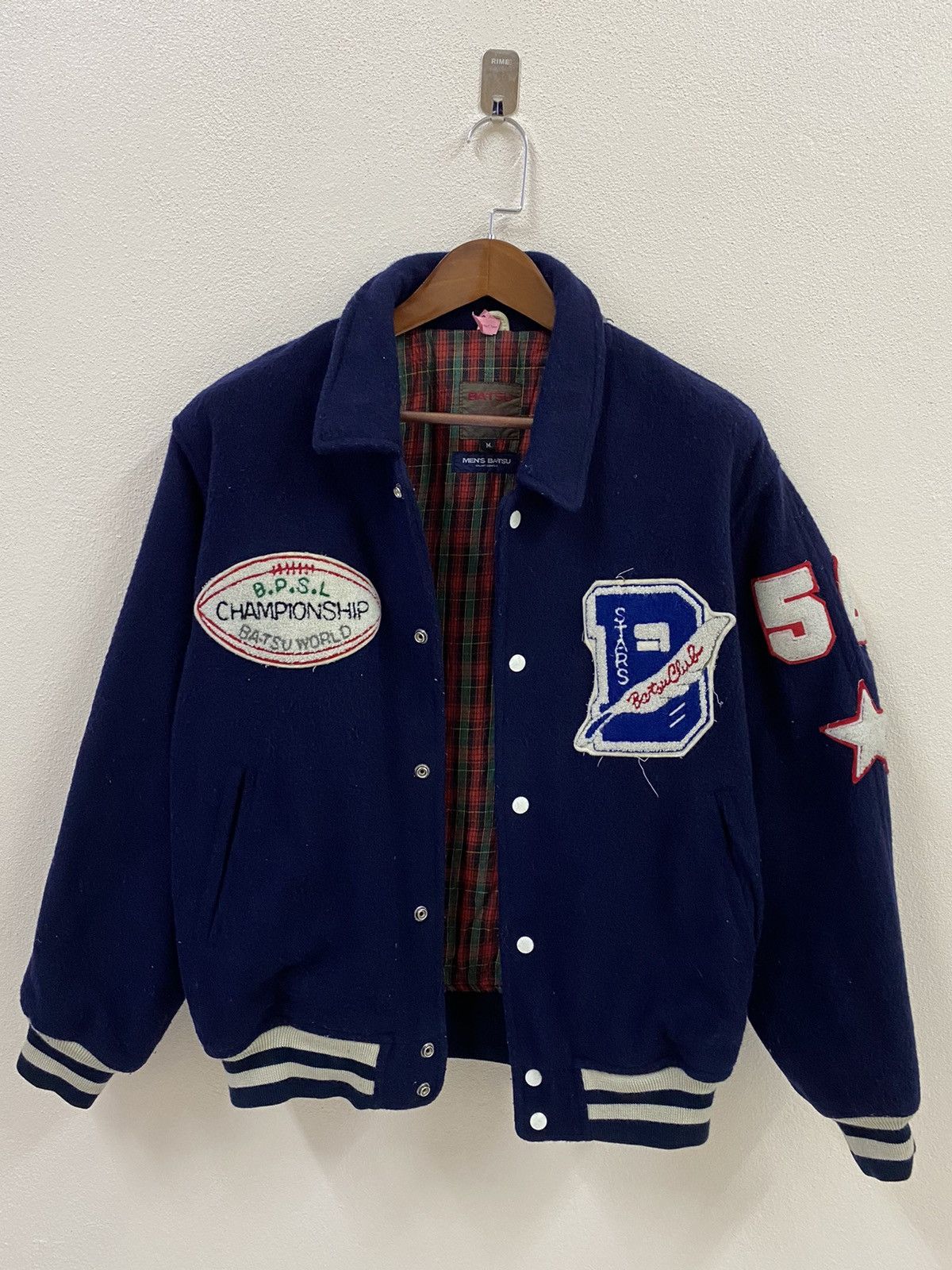 Vintage Vtg 50s Ba-Tsu Wool Varsity Jacket Championship Size US M / EU 48-50 / 2 - 7 Thumbnail