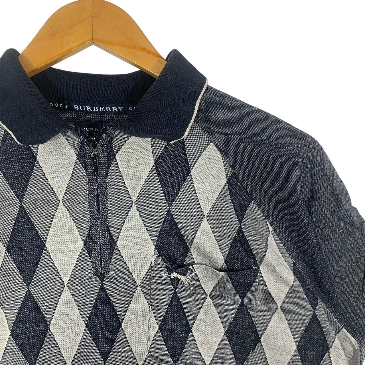 Vintage Vintage BURBERRY LONDON GOLF Argyle Polo Tee Shirt Top Half Size M / US 6-8 / IT 42-44 - 5 Thumbnail