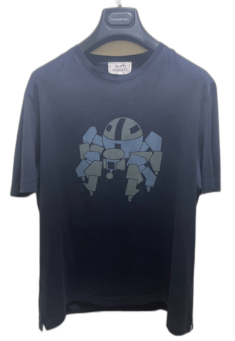 Hermes Hermes Graphic Short Sleeve T-Shirt Size US L / EU 52-54 / 3 - 1 Thumbnail