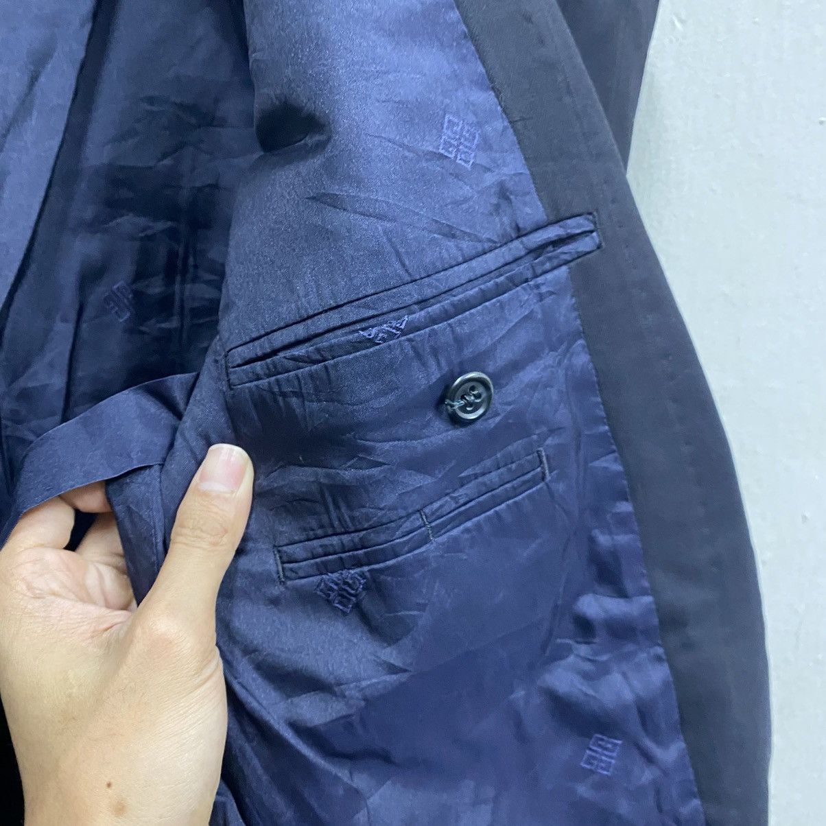 Givenchy VINTAGE Givenchy Monsieur Double Breasted Blazer Size 40R - 13 Thumbnail