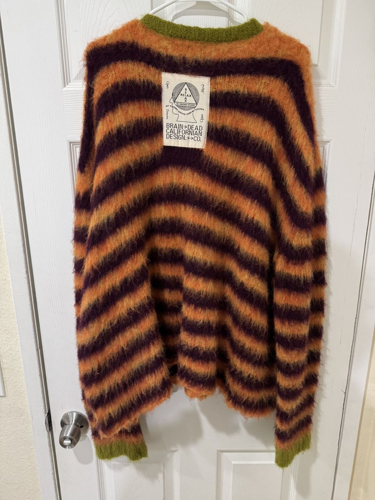 Brain Dead Blurry Lines Alpaca Sweater Size US XL / EU 56 / 4 - 4 Thumbnail
