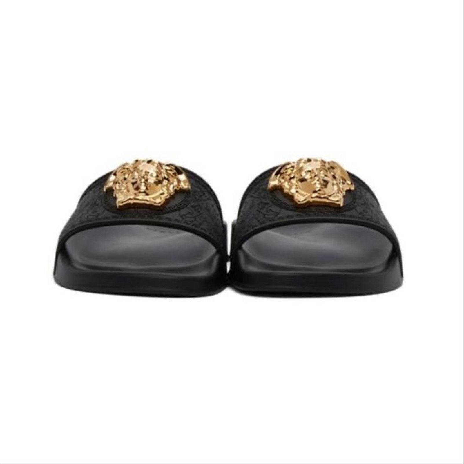 Versace Medusa logo rubber pool slides 39 Size US 9 / IT 39 - 4 Thumbnail
