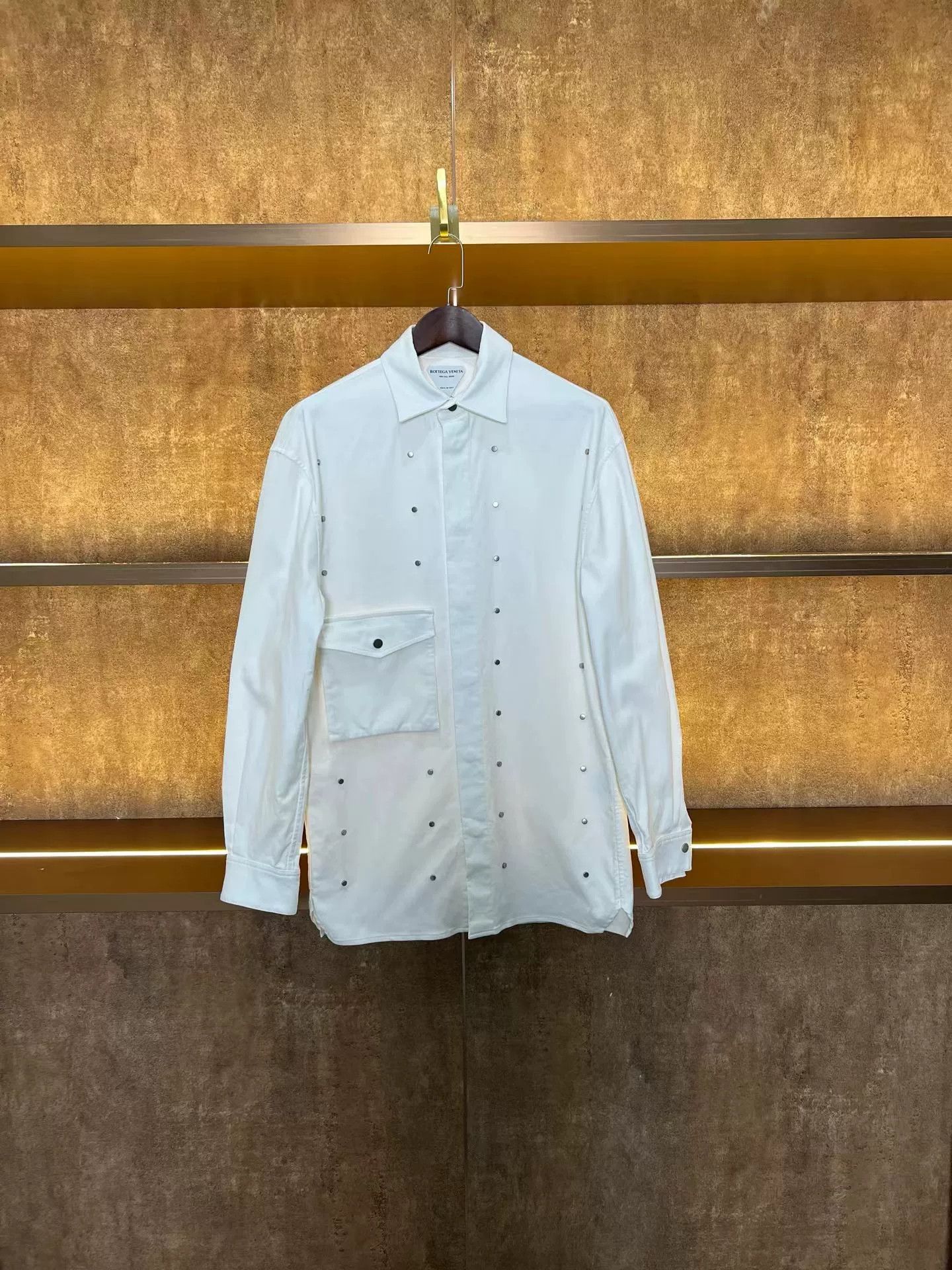 Bottega Veneta Bottega Veneta Studded Overshirt Size 46 Size US S / EU 44-46 / 1 - 1 Thumbnail