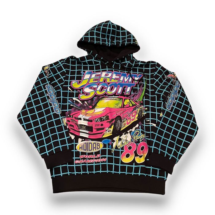 Adidas Jeremy Scott Adidas Racing hoodie Grailed