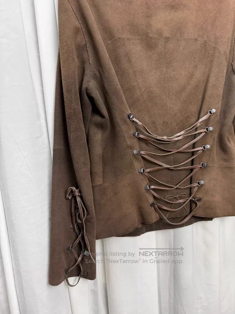 Issey Miyake Issey Miyake Tie Front Sheepskin Jacket Size US M / EU 48-50 / 2 - 6 Thumbnail