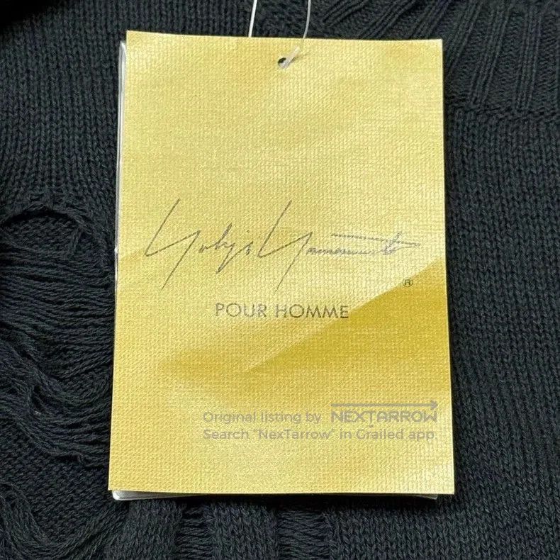 Yohji Yamamoto Yohji Yamamoto Distressed Round Neck Knit. Size US S / EU 44-46 / 1 - 4 Thumbnail