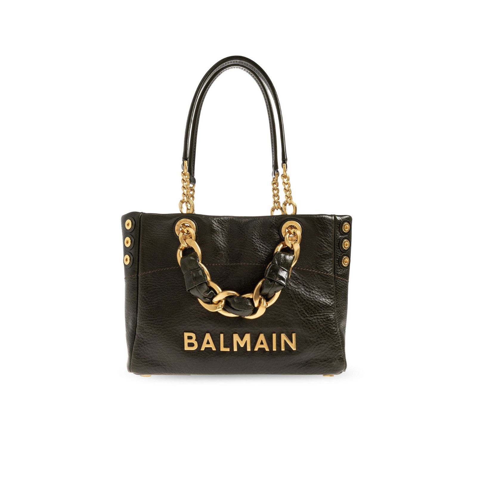 Balmain BALMAIN 1945 Soft Small Dark Green Tote Bag New & Authentic Size ONE SIZE - 1 Thumbnail