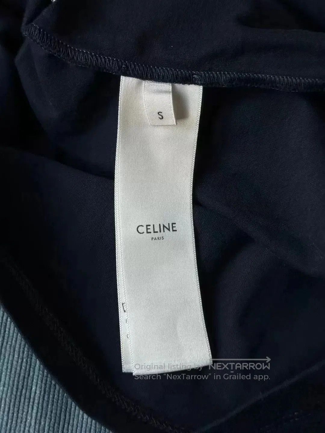 Celine celine blue and white short sleeve tee. Size S / US 4 / IT 40 - 3 Thumbnail