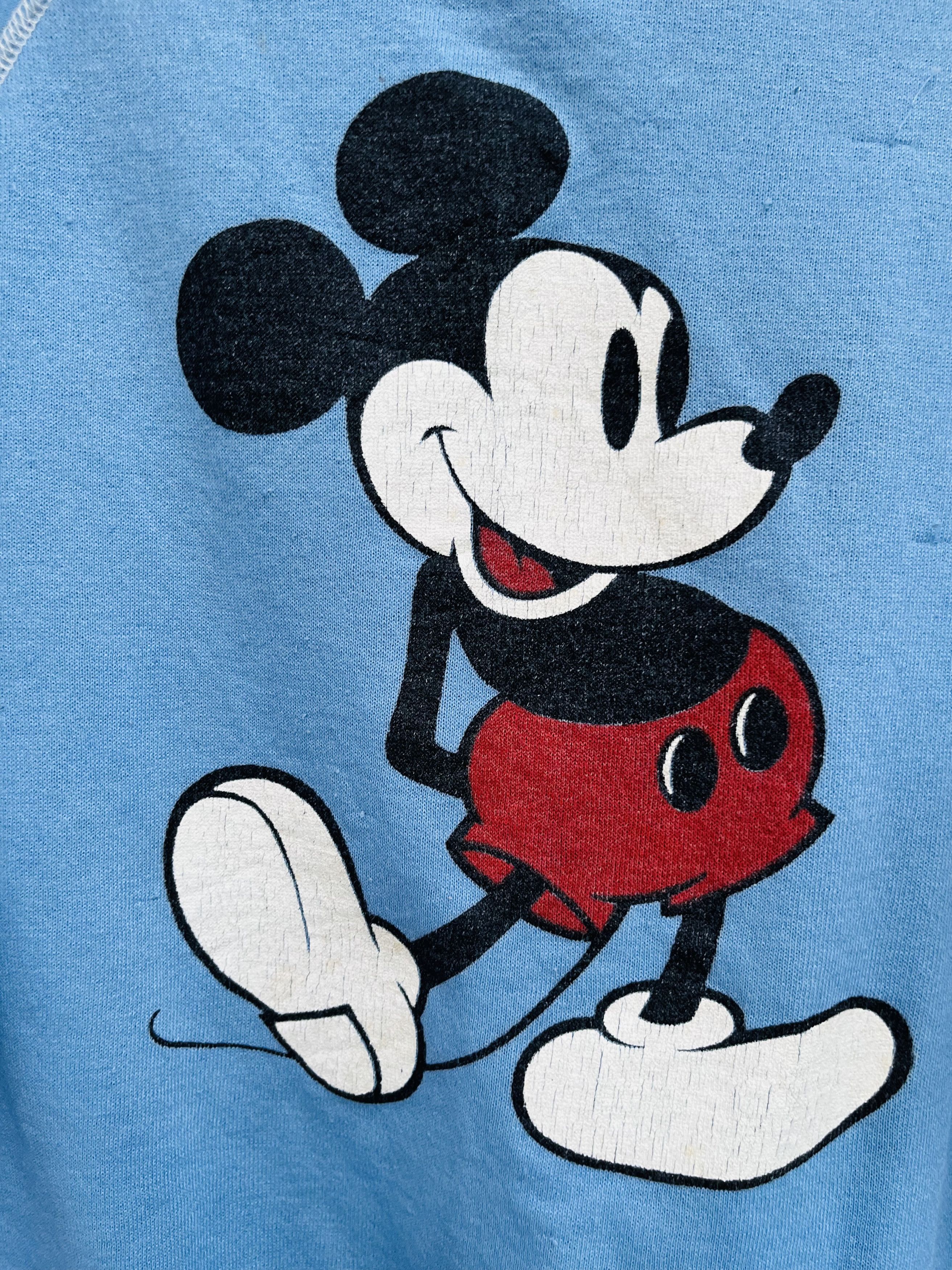 Mickey Mouse × Vintage Vintage 80s Mickey Mouse Sky Blue Streetwear Fashion Size US S / EU 44-46 / 1 - 6 Thumbnail