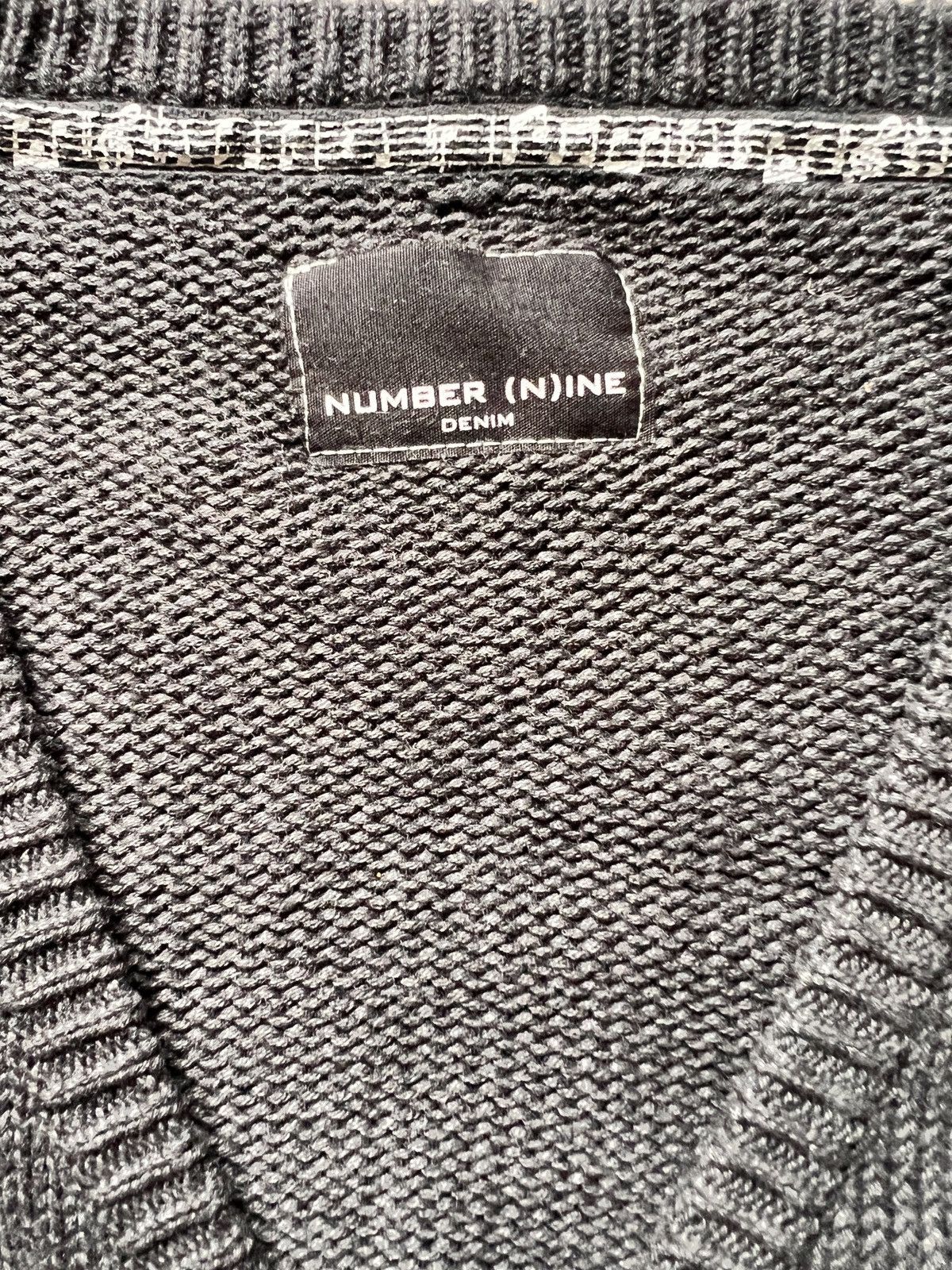 Number (N)ine Number (n)ine Black Knitted Cardigan Size US S / EU 44-46 / 1 - 6 Thumbnail