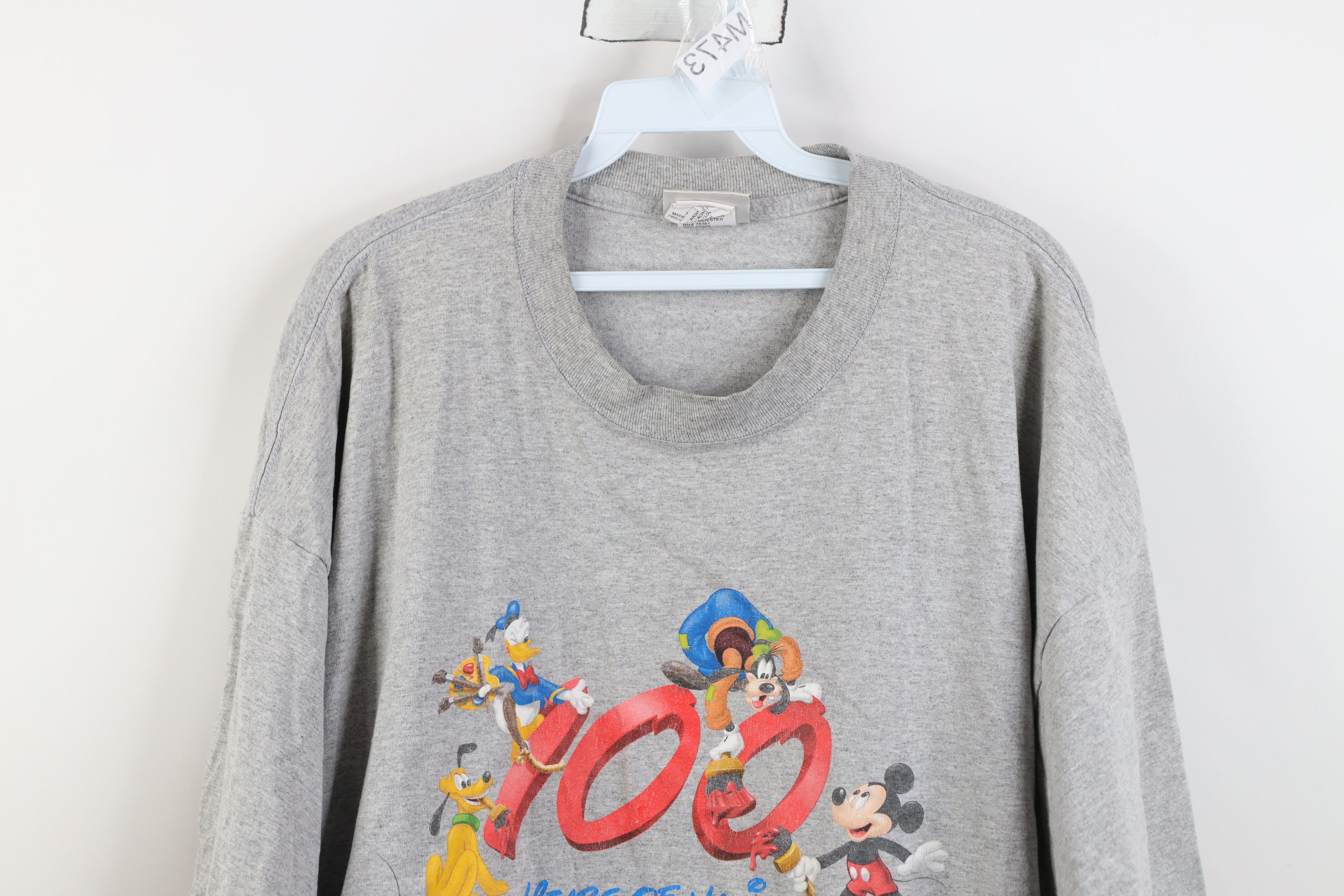 Disney Vintage 90s Disney 100 Years Disney Short Sleeve T-Shirt Size US XL / EU 56 / 4 - 2 Thumbnail