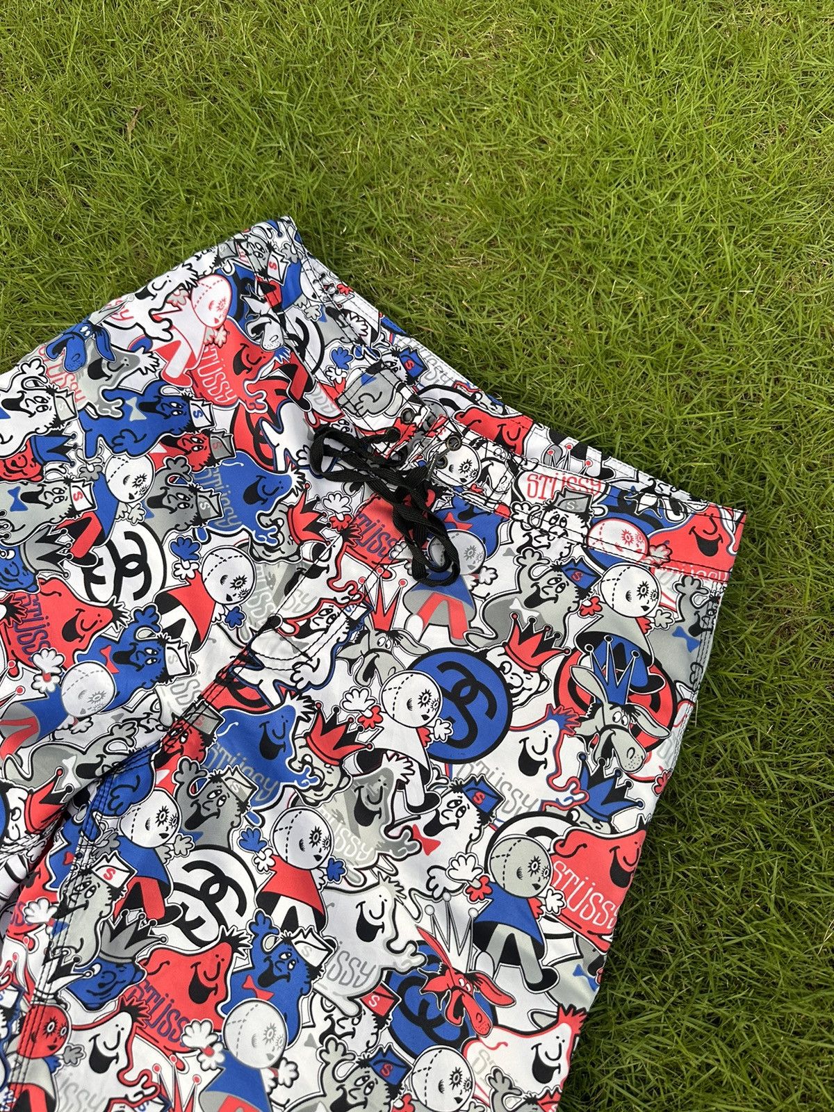 Stussy × Vintage STUSSY VINTAGE MONOGRAM LOGO STREETWEAR SHORTS Size US 32 / EU 48 - 4 Thumbnail