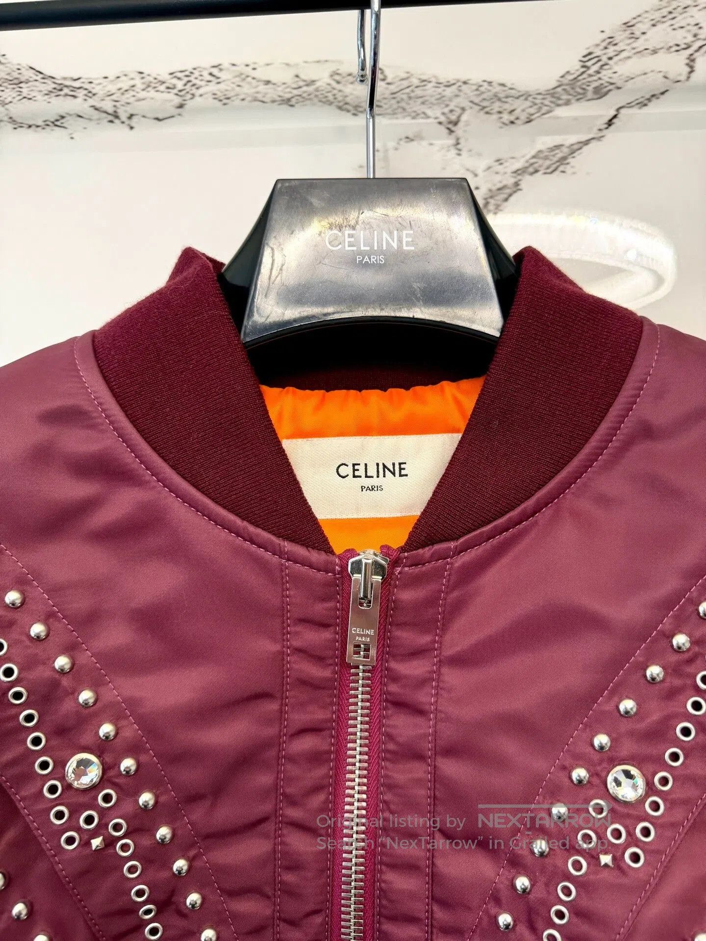 Celine celine spring summer bomber jacket with rhinestones. Size M / US 6-8 / IT 42-44 - 3 Thumbnail