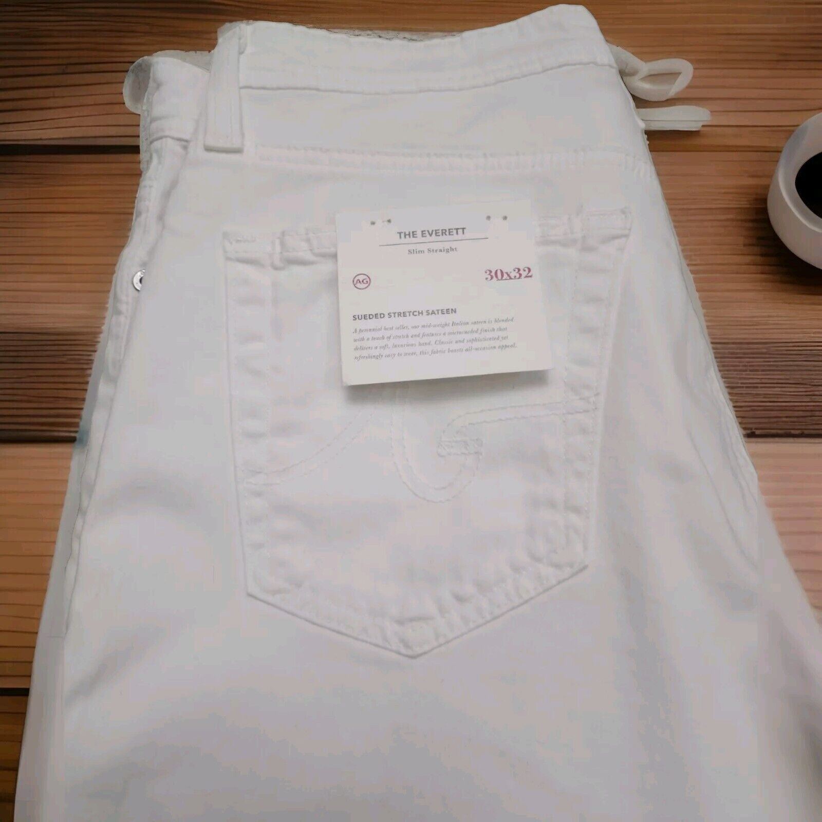 AG Adriano Goldschmied AG Adriano Goldschmied The Everett Slim 5 Pocket Pants White Size US 30 / EU 46 - 7 Thumbnail
