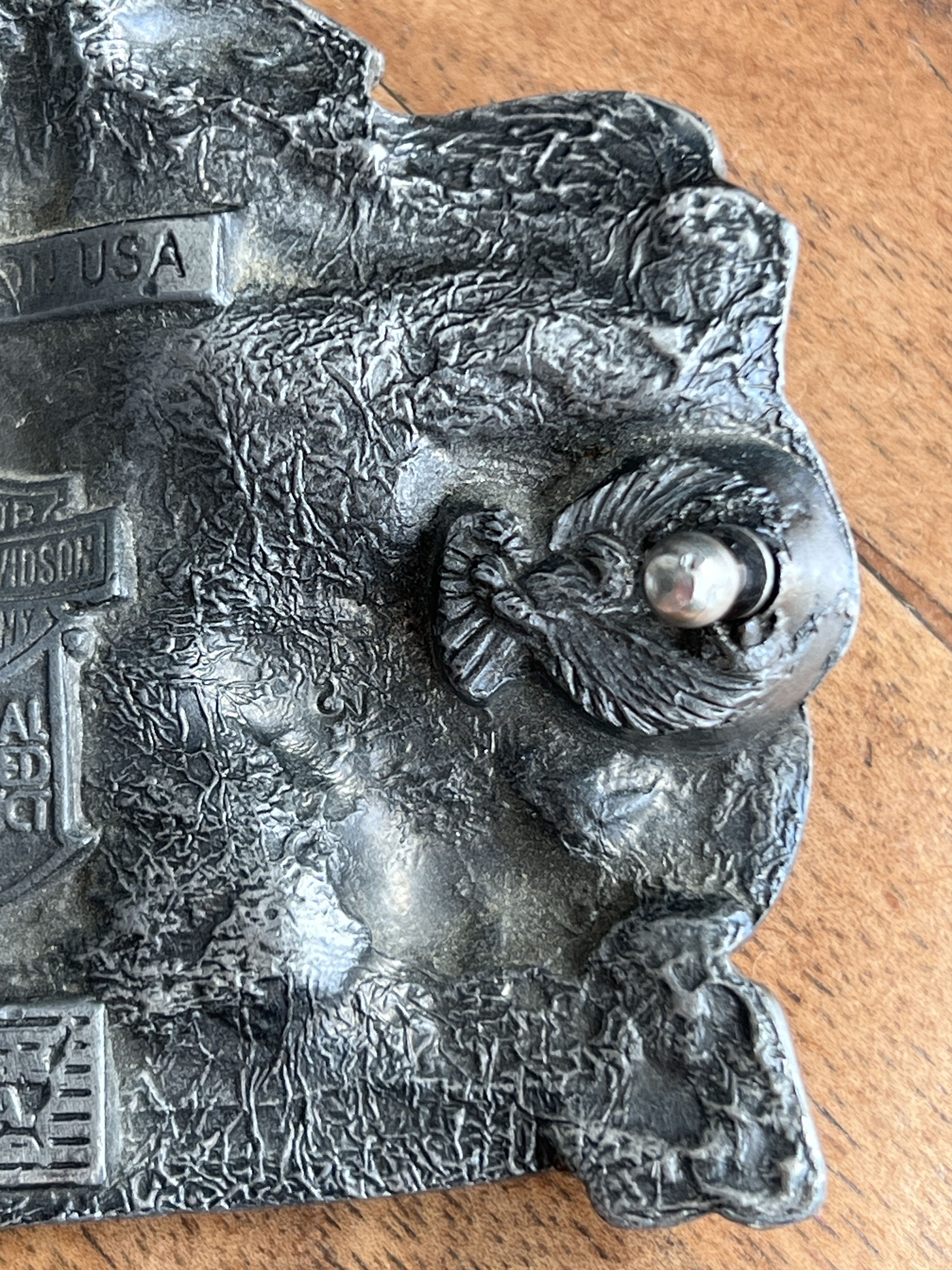 Harley Davidson Rare! 1991 vintage USA Harley Davidson Hog Toys belt buckle Size ONE SIZE - 8 Thumbnail